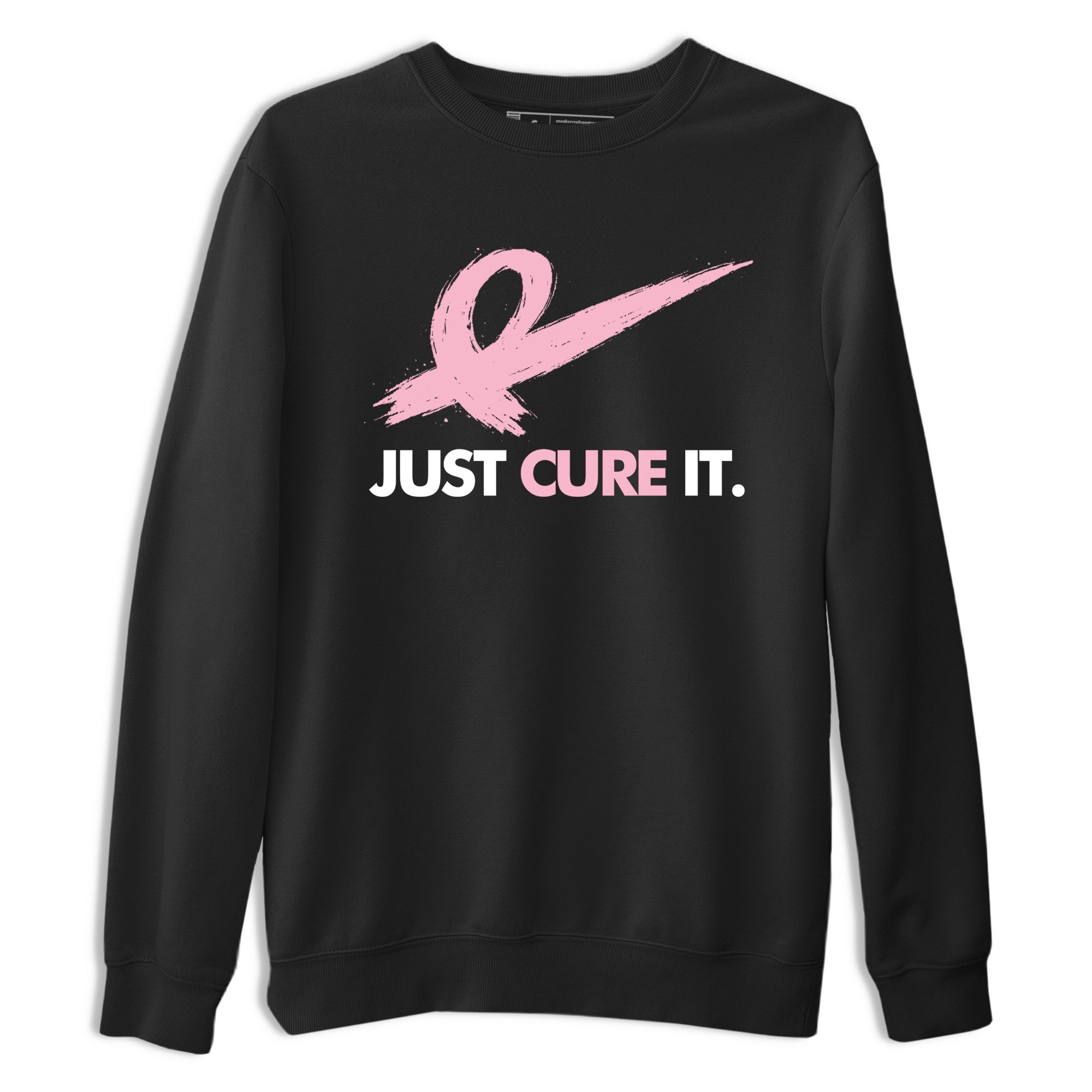 Sneaker Threads  Sneaker Tees To Match Air Jordan 5 Medium Soft Pink  Just Cure It Graphic Tee Black 2. Perfect for Jordan releases 2025 colorways.