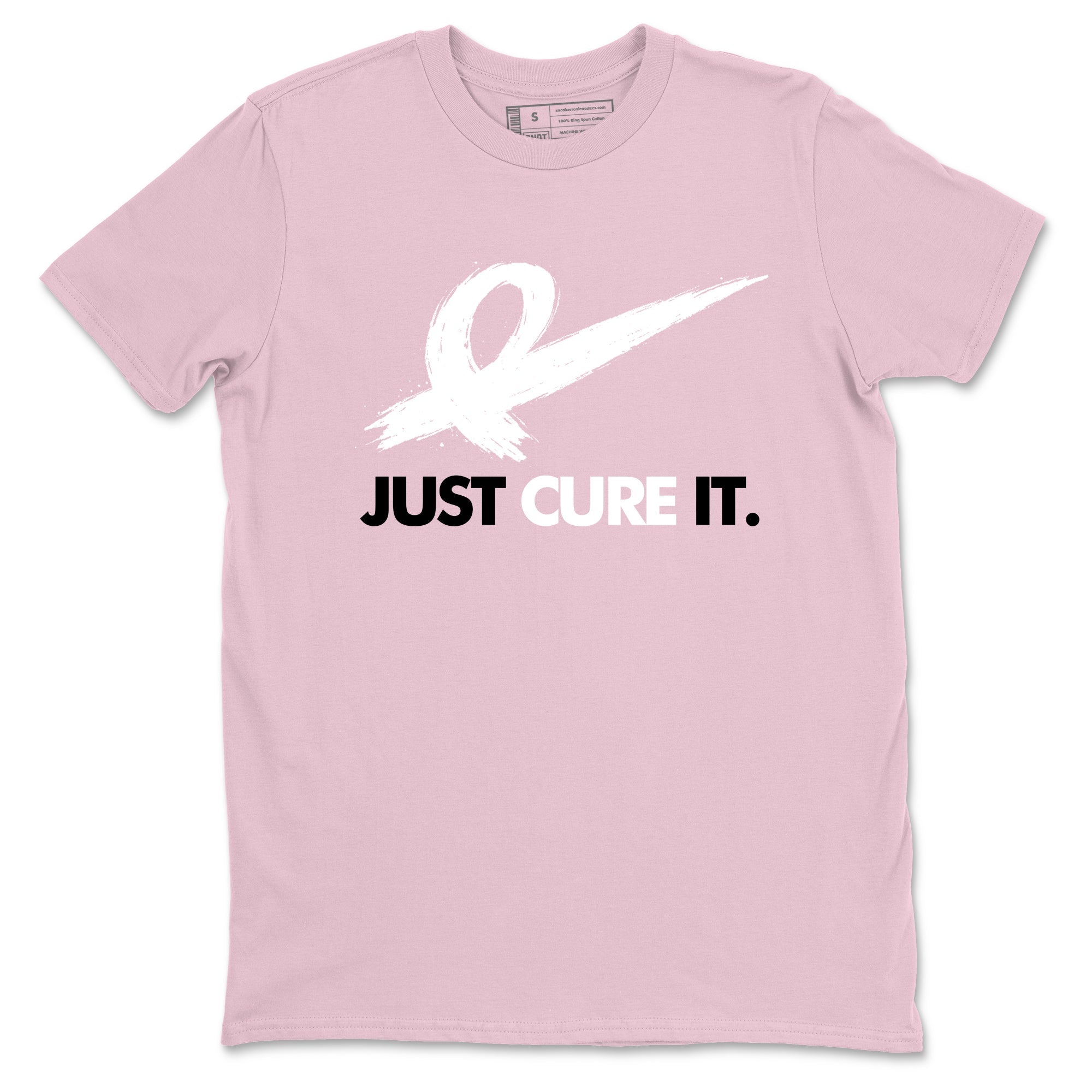 Sneaker Threads  Sneaker Tees To Match Air Jordan 5 Medium Soft Pink  Just Cure It Graphic Tee Pink 2. Perfect for Jordan releases 2025 colorways.