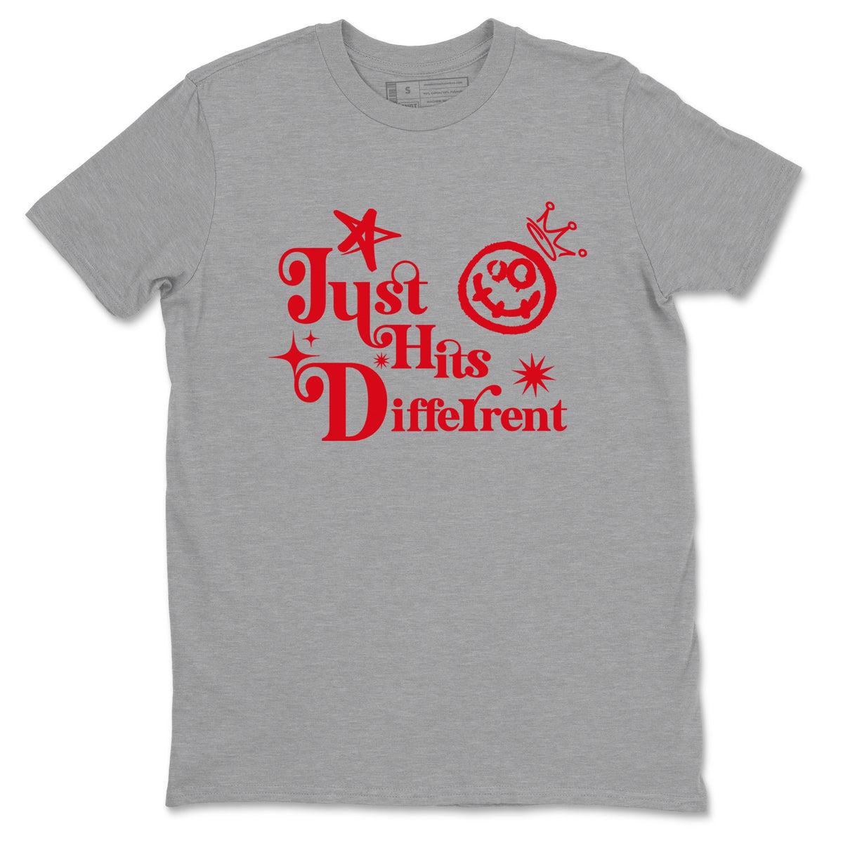 AE 1 Bred shirts to match jordans Just Hits Different sneaker match tees AE 1 Bred match shoes to clothes Drip Gear Zone unisex cotton Heather Grey 2 shirts