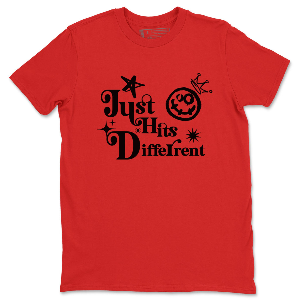 AE 1 Bred shirts to match jordans Just Hits Different sneaker match tees AE 1 Bred match shoes to clothes Drip Gear Zone unisex cotton Red 2 shirts