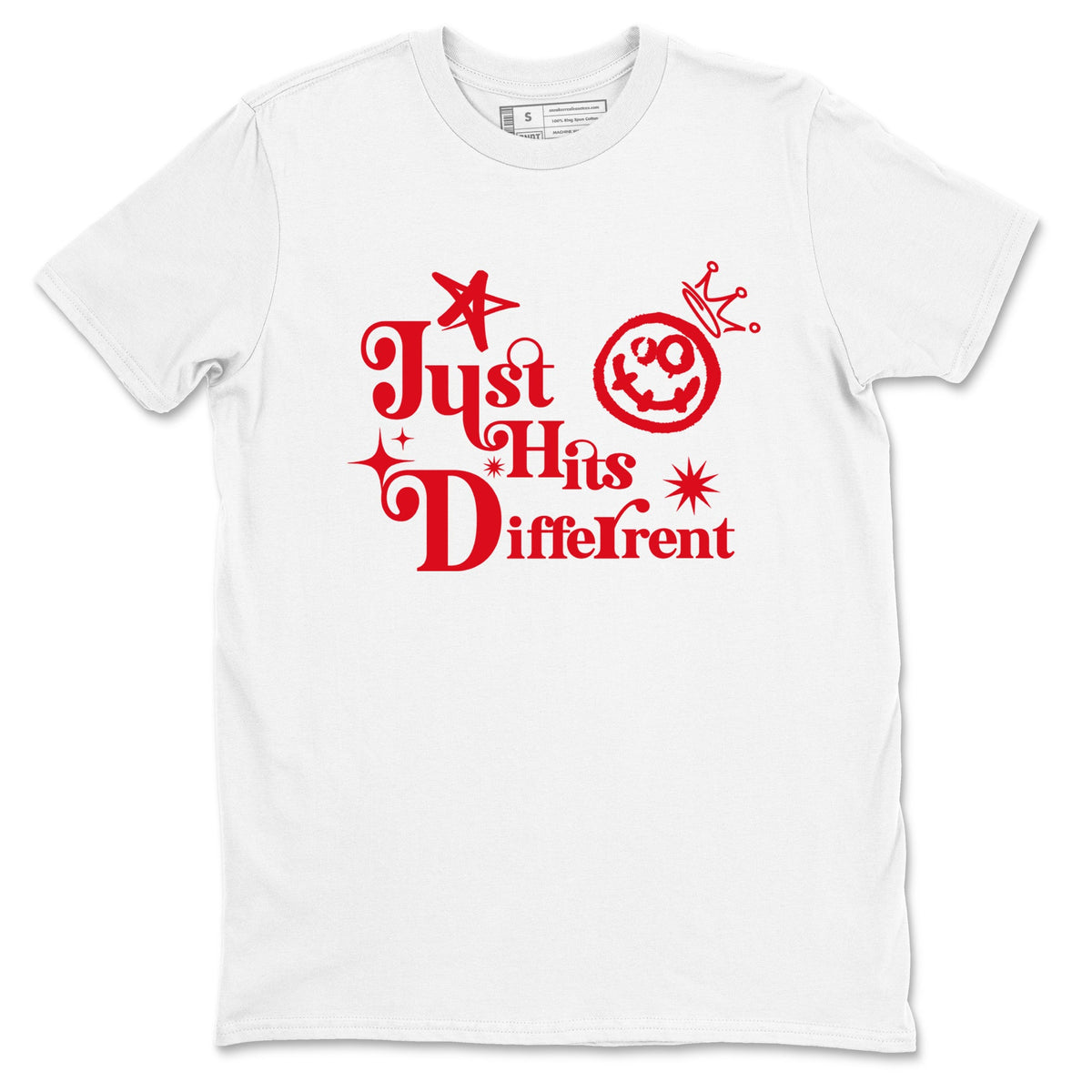 AE 1 Bred shirts to match jordans Just Hits Different sneaker match tees AE 1 Bred match shoes to clothes Drip Gear Zone unisex cotton White 2 shirts
