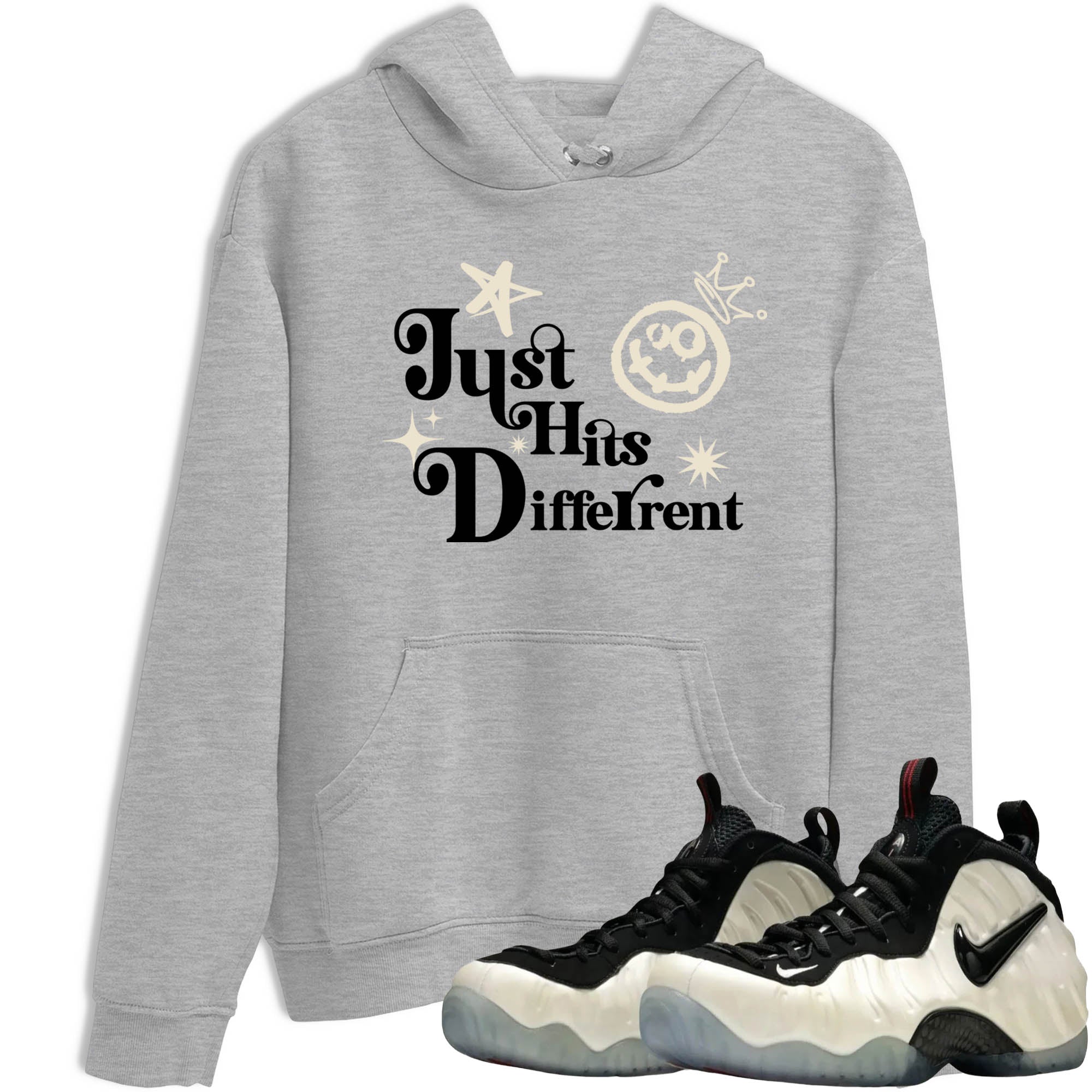 Sneaker Threads  Sneaker Tees To Match Air Foamposite One Pearl  Just Hits Different Graphic Tee Heather Grey 1. Perfect for Jordan releases 2025 colorways.