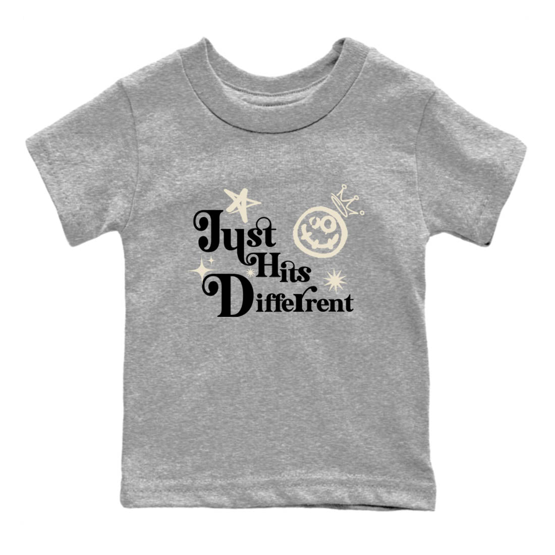 Sneaker Threads  Sneaker Tees To Match Air Foamposite One Pearl  Just Hits Different Youth Graphic Tee Heather Grey 2. Perfect for Jordan releases 2025 colorways.