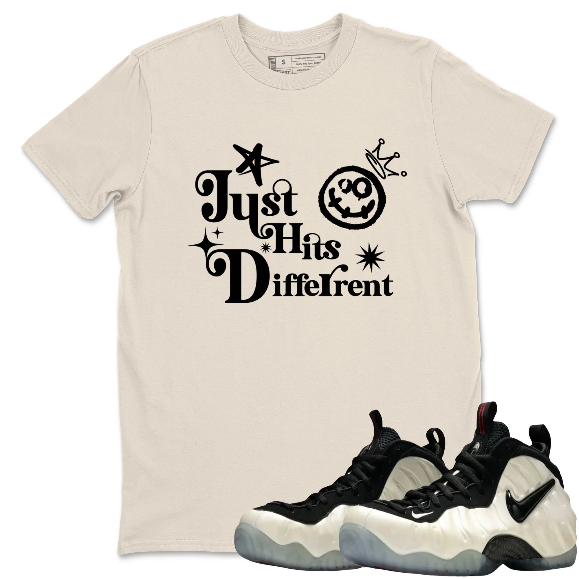 Sneaker Threads  Sneaker Tees To Match Air Foamposite One Pearl  Just Hits Different Graphic Tee Natural 1. Perfect for Jordan releases 2025 colorways.