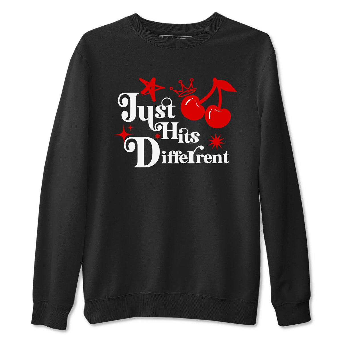11s Cherry shirts to match jordans Just Hits Different sneaker match tees Air Jordan 11 Retro Cherry match shoes to clothes Drip Gear Zone unisex cotton Black 2 shirts