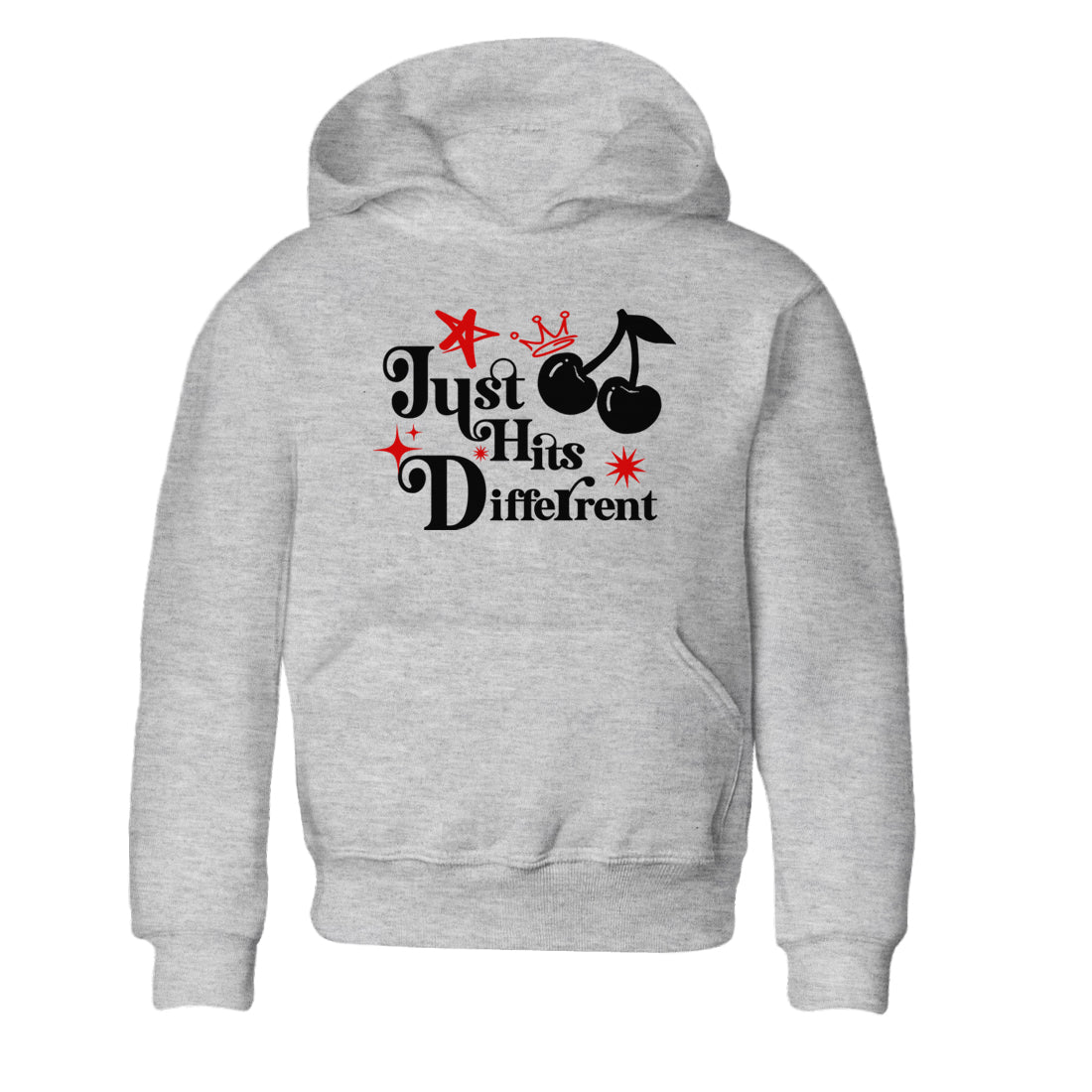 Air Jordan 14 Black Toe t shirts to match sneakers Just Hits Different sneaker match tees 14s Black Toe sneaker match tee Drip Gear Zone Youth Baby Heather Grey 2 tee