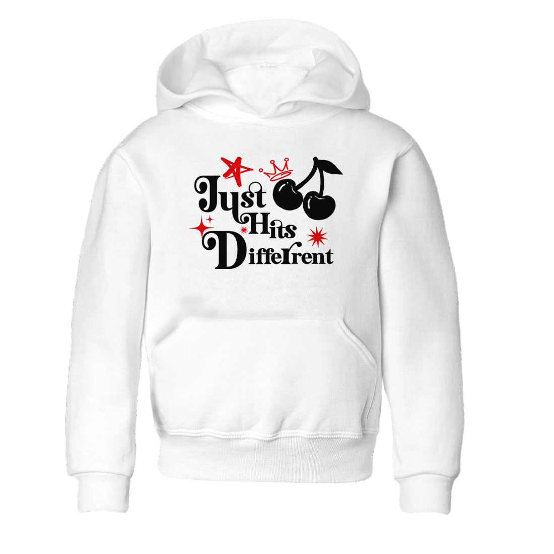 Air Jordan 14 Black Toe t shirts to match sneakers Just Hits Different sneaker match tees 14s Black Toe sneaker match tee Drip Gear Zone Youth Baby White 2 tee