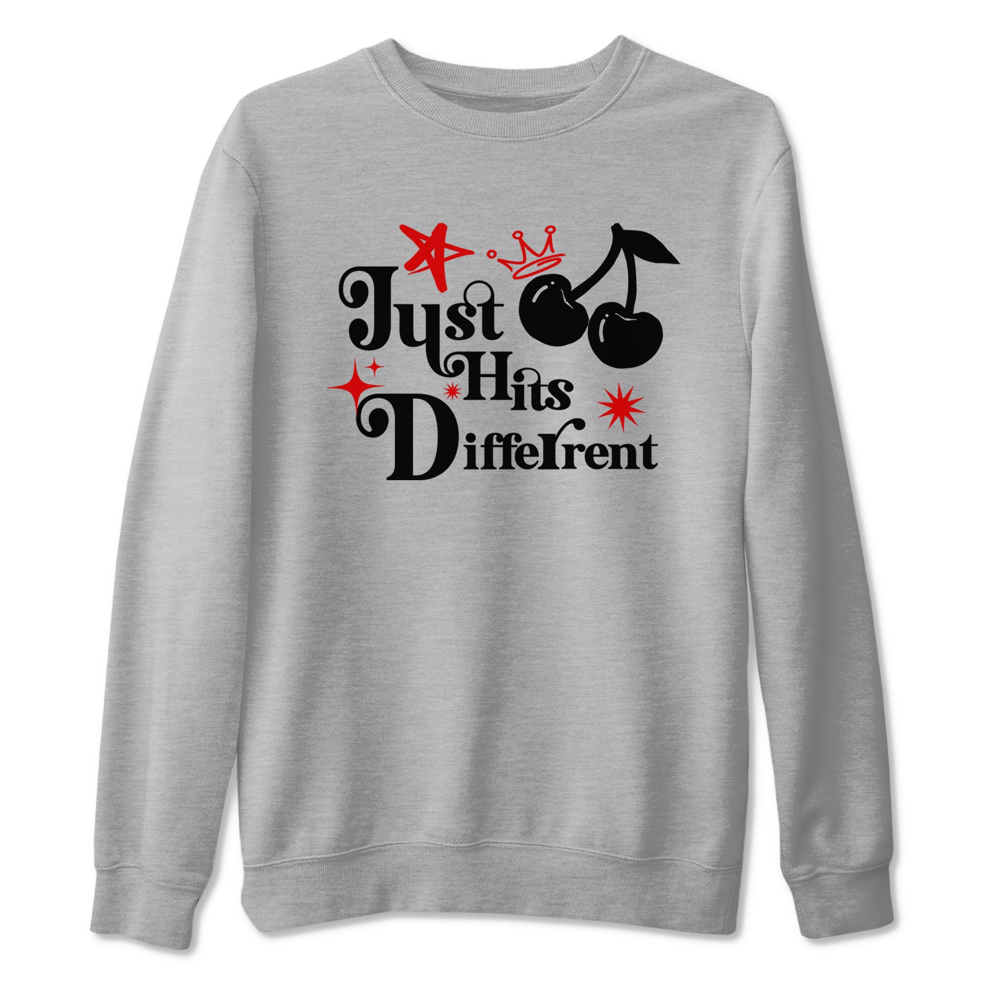 Air Jordan 14 Black Toe t shirts to match sneakers Just Hits Different sneaker match tees 14s Black Toe sneaker match tee Drip Gear Zone unisex cotton Heather Grey 2 shirts