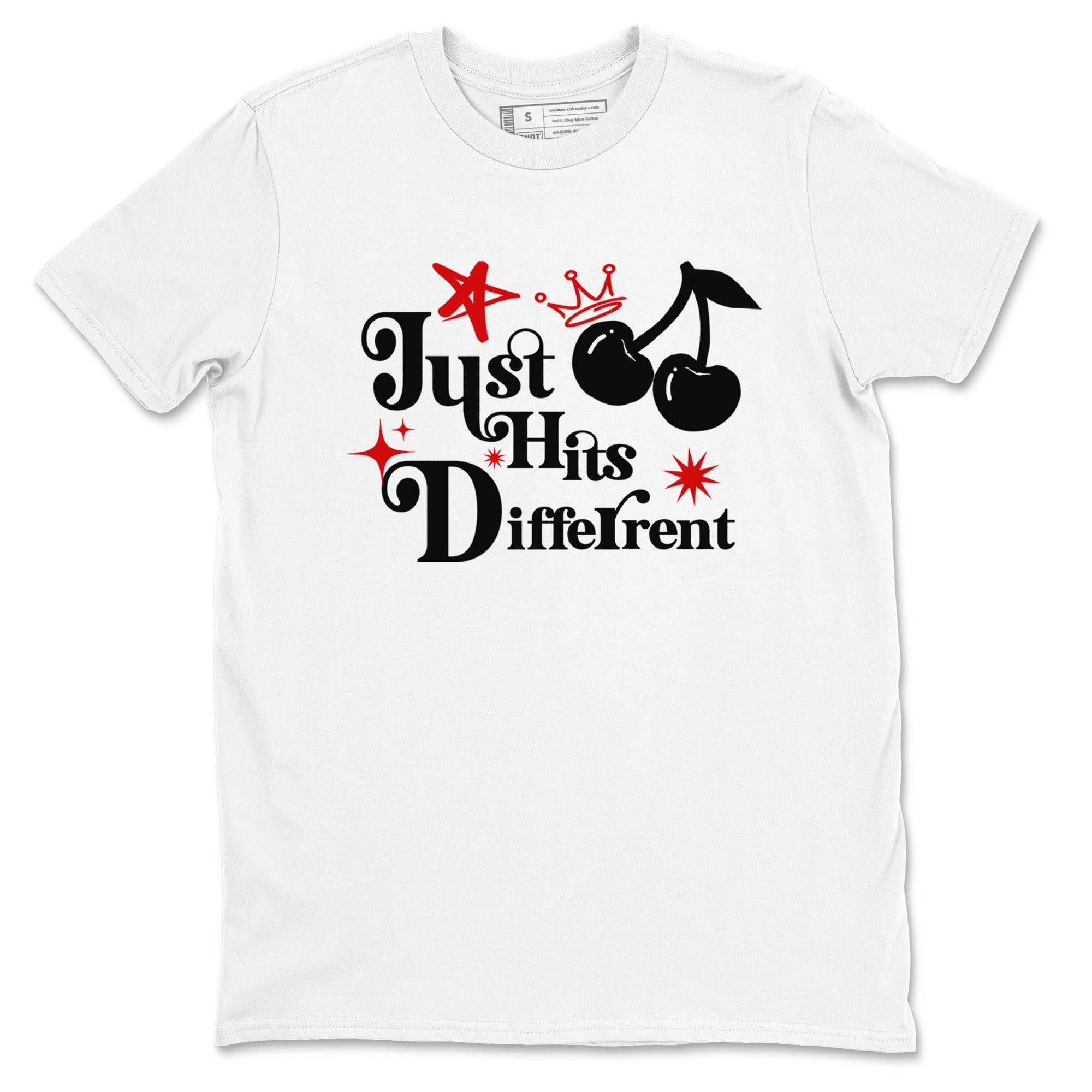 Air Jordan 14 Black Toe t shirts to match sneakers Just Hits Different sneaker match tees 14s Black Toe sneaker match tee Drip Gear Zone unisex cotton White 2 shirts