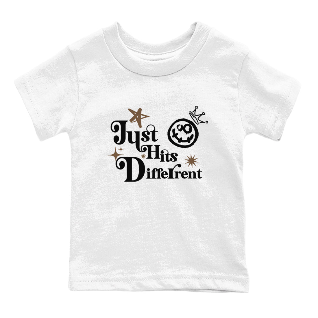 Jordan Jumpman Jack Travis Scott Dark Mocha shirts to match jordans Just Hits Different sneaker match tees Jordan Jumpman Jack Travis Scott Dark Mocha match shoes to clothes Drip Gear Zone Youth Baby White 2 tee