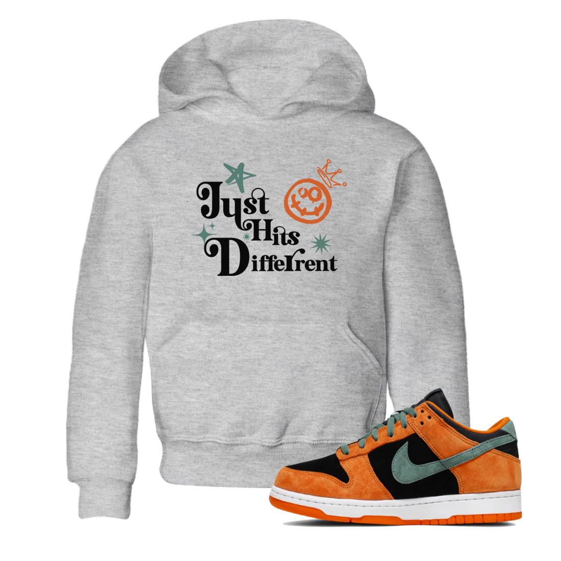Dunk Low Ceramic shirts to match jordans Just Hits Different sneaker match tees Dunk Ceramic match shoes to clothes Drip Gear Zone Youth Baby Heather Grey 1 tee