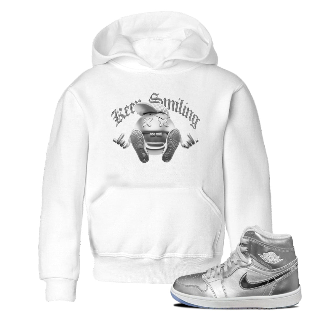 Air Jordan 1 Gift Giving shirt to match jordans Keep Smiling sneaker tees  Metal tees AJ1 Gift Giving Drip Gear Zone Baby Toddler White 1 T-Shirt