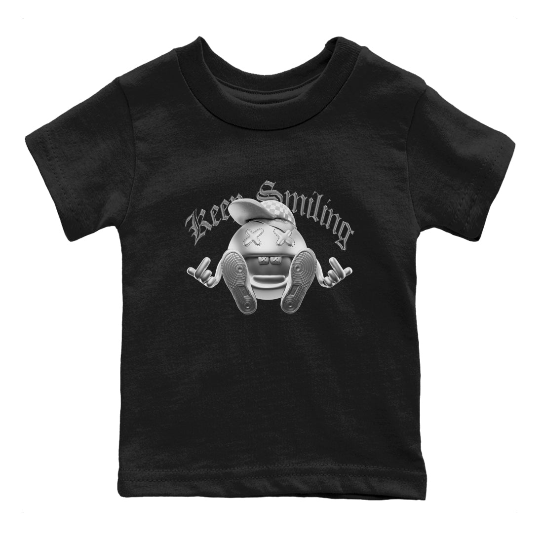Air Jordan 1 Gift Giving shirt to match jordans Keep Smiling sneaker tees  Metal tees AJ1 Gift Giving Drip Gear Zone Baby Toddler Black 2 T-Shirt