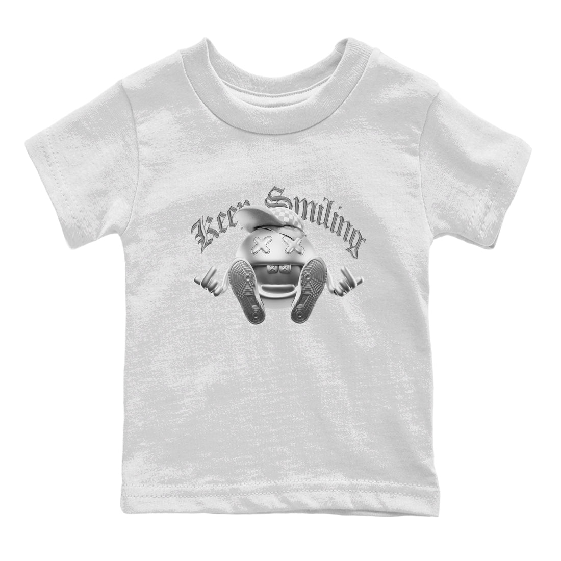 Air Jordan 1 Gift Giving shirt to match jordans Keep Smiling sneaker tees  Metal tees AJ1 Gift Giving Drip Gear Zone Baby Toddler White 2 T-Shirt