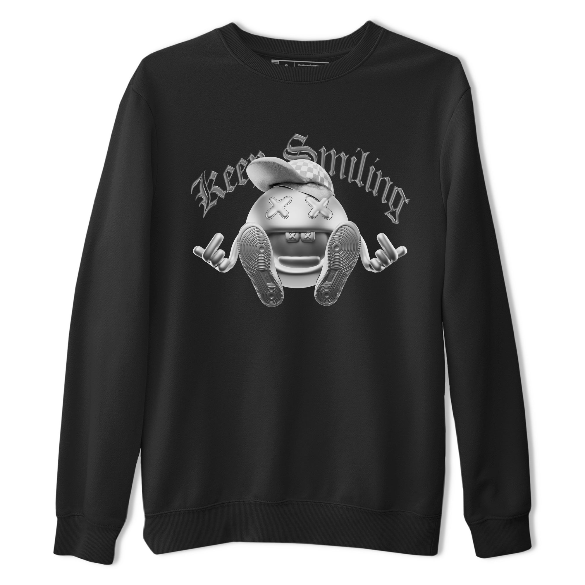 Air Jordan 1 Gift Giving shirt to match jordans Keep Smiling sneaker tees  Metal tees AJ1 Gift Giving Drip Gear Zone Unisex Black 2 T-Shirt