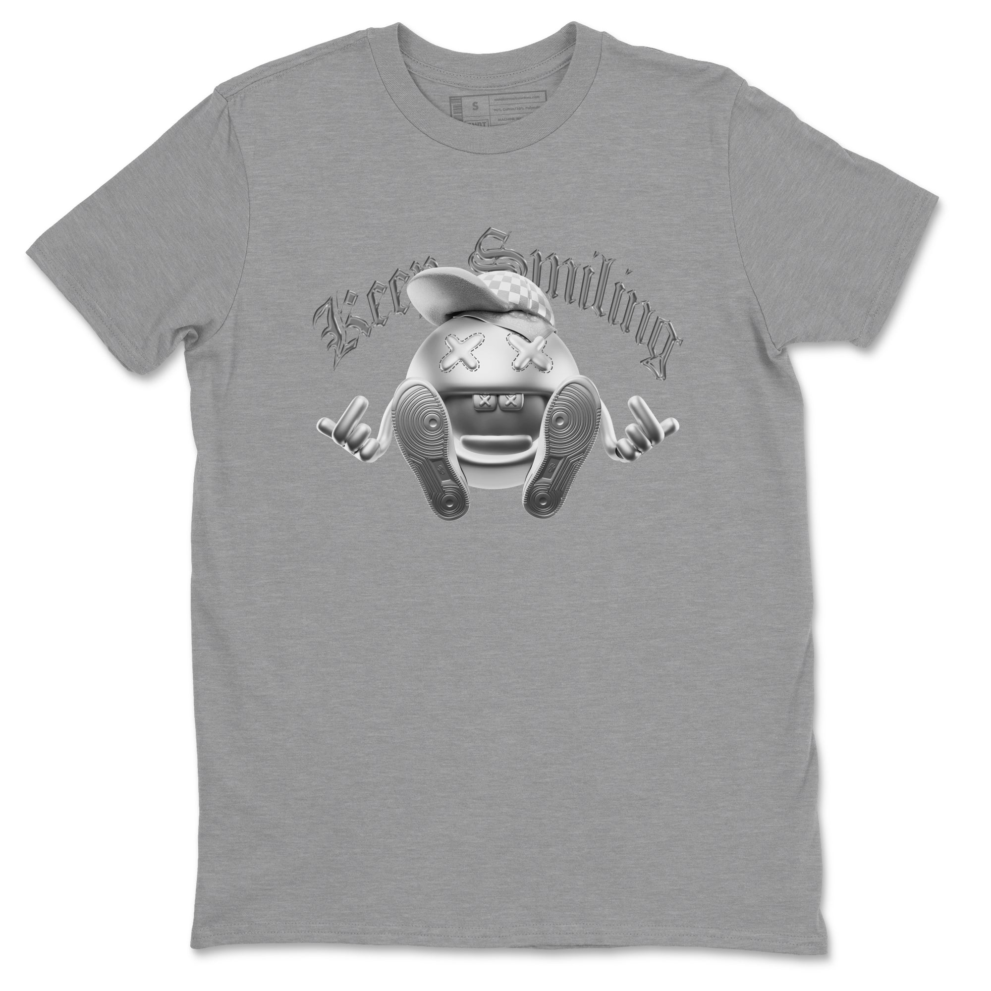 Air Jordan 1 Gift Giving shirt to match jordans Keep Smiling sneaker tees  Metal tees AJ1 Gift Giving Drip Gear Zone Unisex Heather Grey 2 T-Shirt