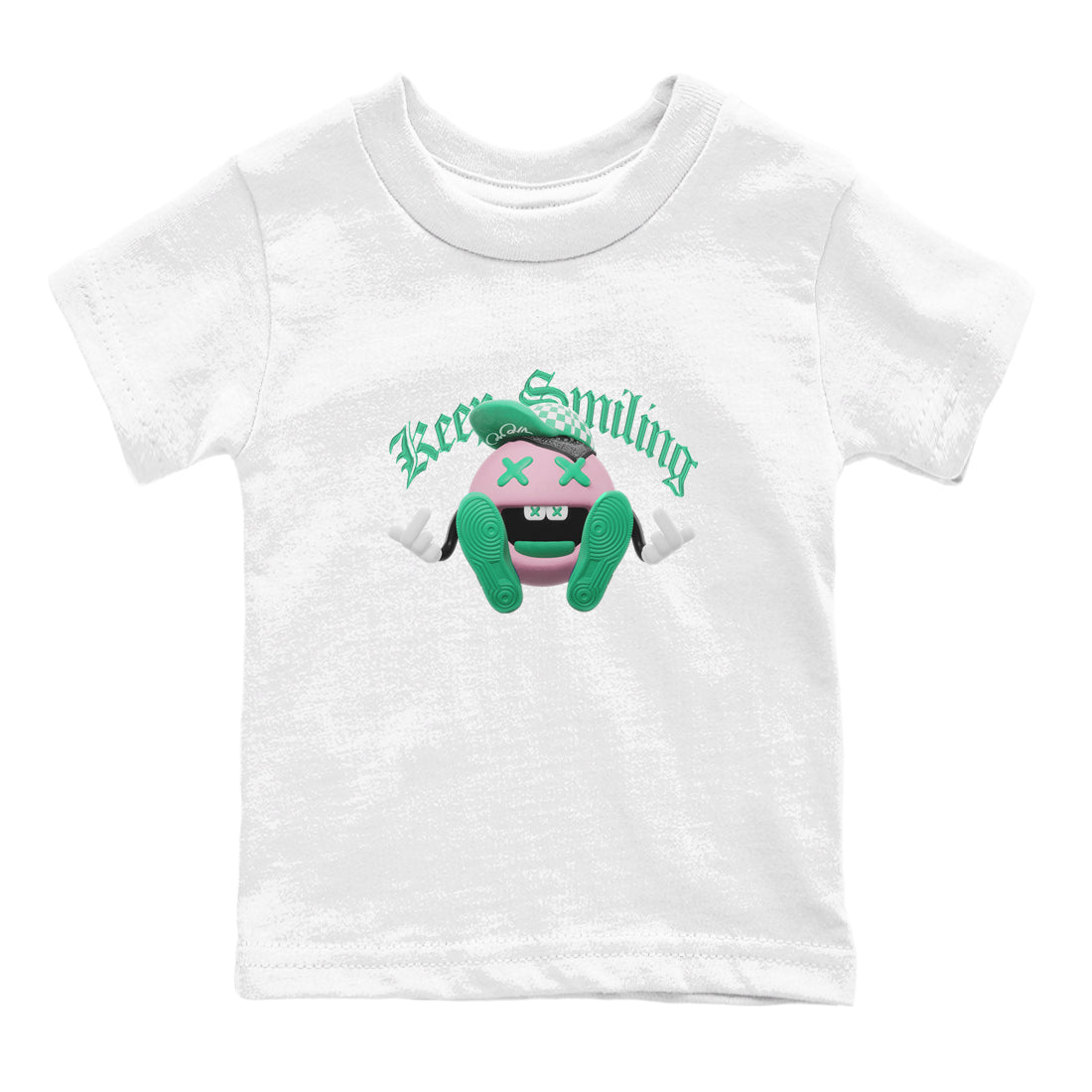Dunk Low Medium Soft Pink Malachite shirt to match jordans Keep Smiling sneaker tees Dunk Medium Soft Pink Malachite Drip Gear Zone baby toddler White 2 cotton Shirt