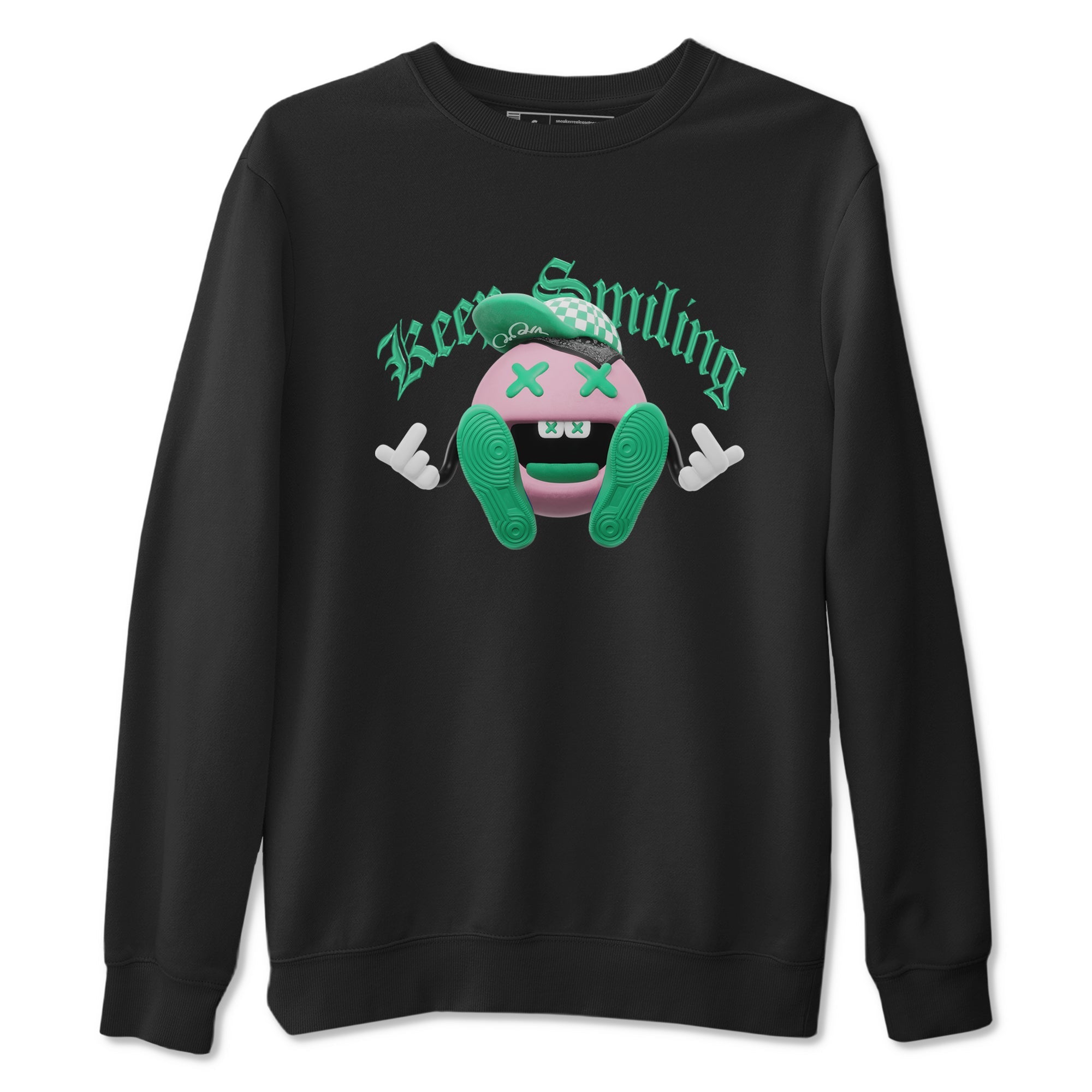 Dunk Low Medium Soft Pink Malachite shirt to match jordans Keep Smiling sneaker tees Dunk Medium Soft Pink Malachite Drip Gear Zone unisex cotton Black 2 crew neck shirt