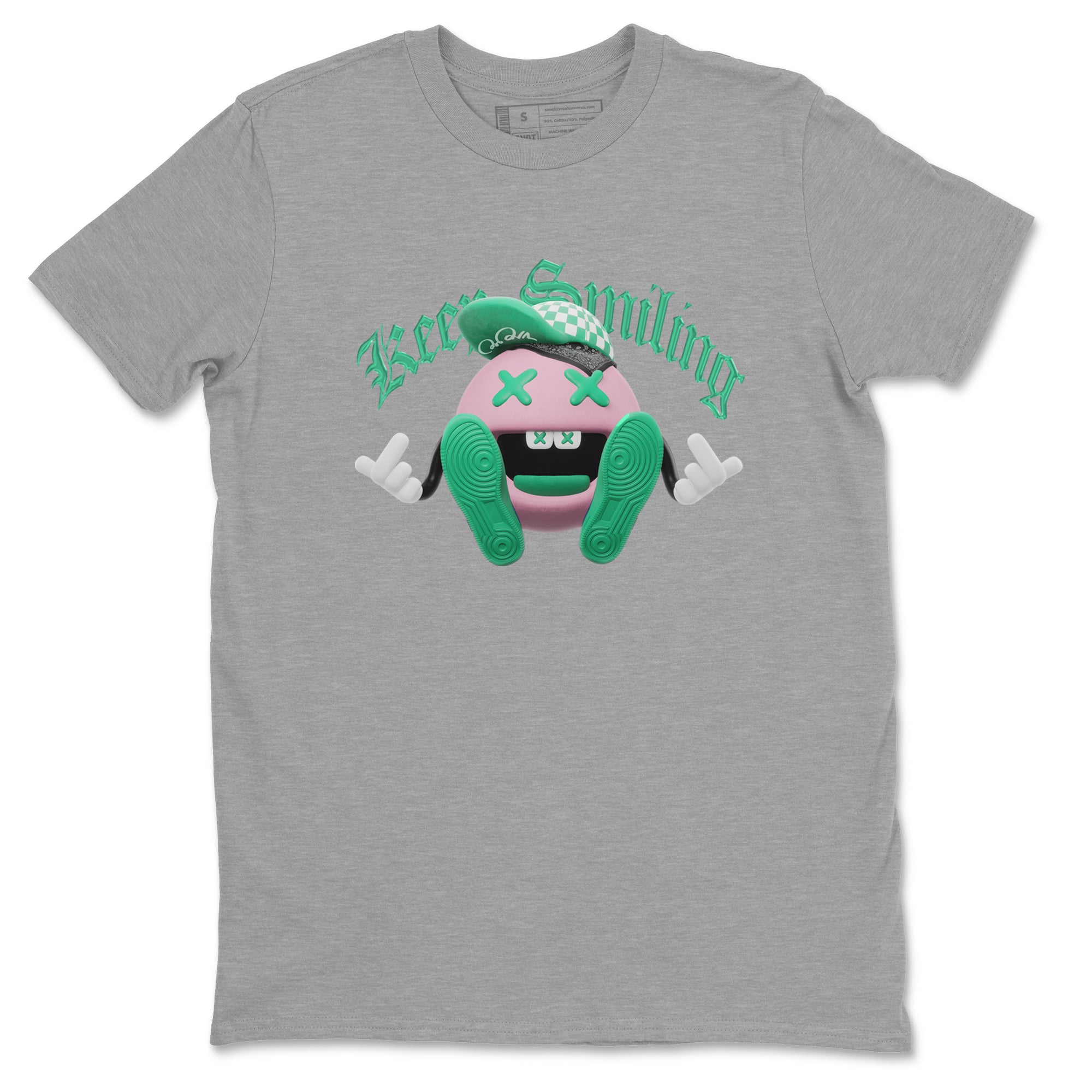 Dunk Low Medium Soft Pink Malachite shirt to match jordans Keep Smiling sneaker tees Dunk Medium Soft Pink Malachite Drip Gear Zone unisex cotton Heather Grey 2 crew neck shirt