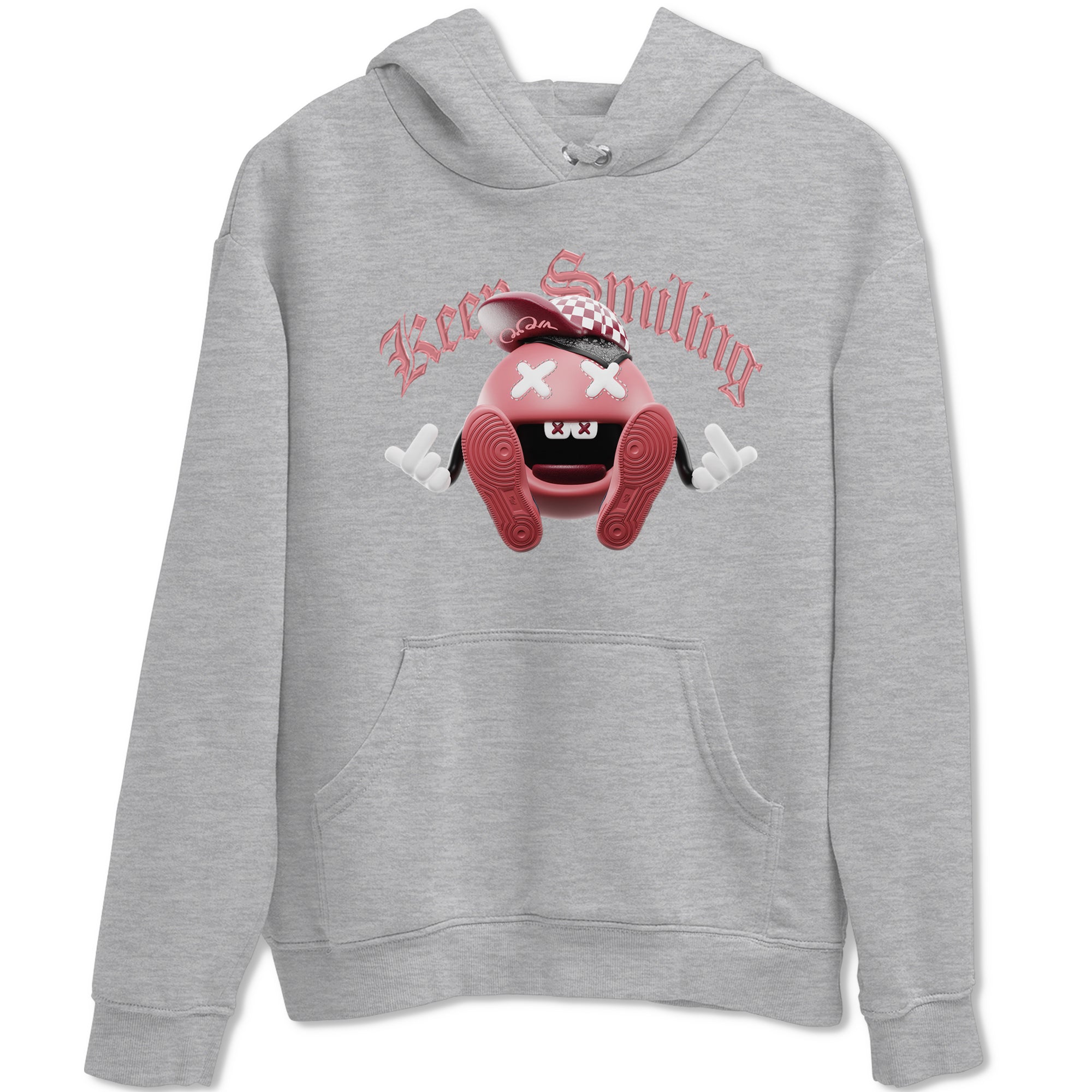 Dunk Valentines Day 2024 shirt to match jordans Keep Smiling sneaker tees Dunk Happy Valentines Day 2024 Drip Gear Zone Unisex Heather Grey 2 T-Shirt