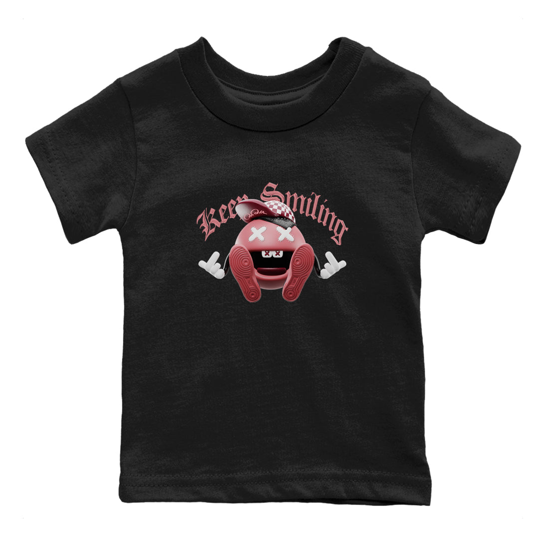 Dunk Valentines Day 2024 shirt to match jordans Keep Smiling sneaker tees Dunk Happy Valentines Day 2024 Drip Gear Zone Baby Toddler Black 2 T-Shirt
