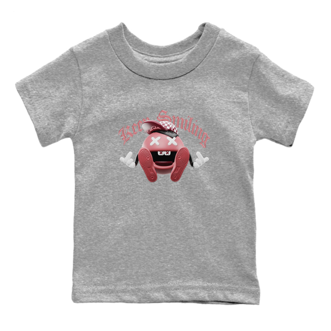 Dunk Valentines Day 2024 shirt to match jordans Keep Smiling sneaker tees Dunk Happy Valentines Day 2024 Drip Gear Zone Baby Toddler Heather Grey 2 T-Shirt