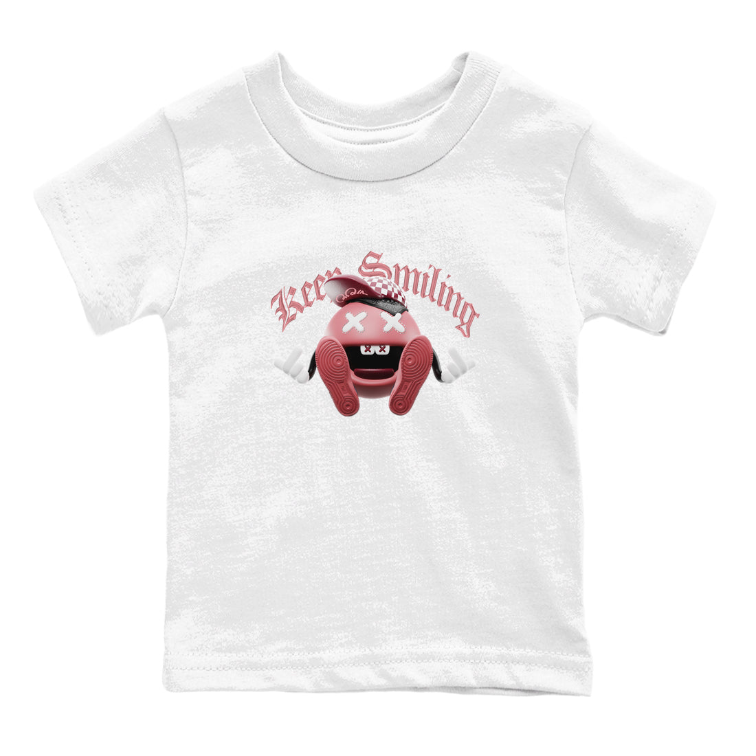 Dunk Valentines Day 2024 shirt to match jordans Keep Smiling sneaker tees Dunk Happy Valentines Day 2024 Drip Gear Zone Baby Toddler White 2 T-Shirt