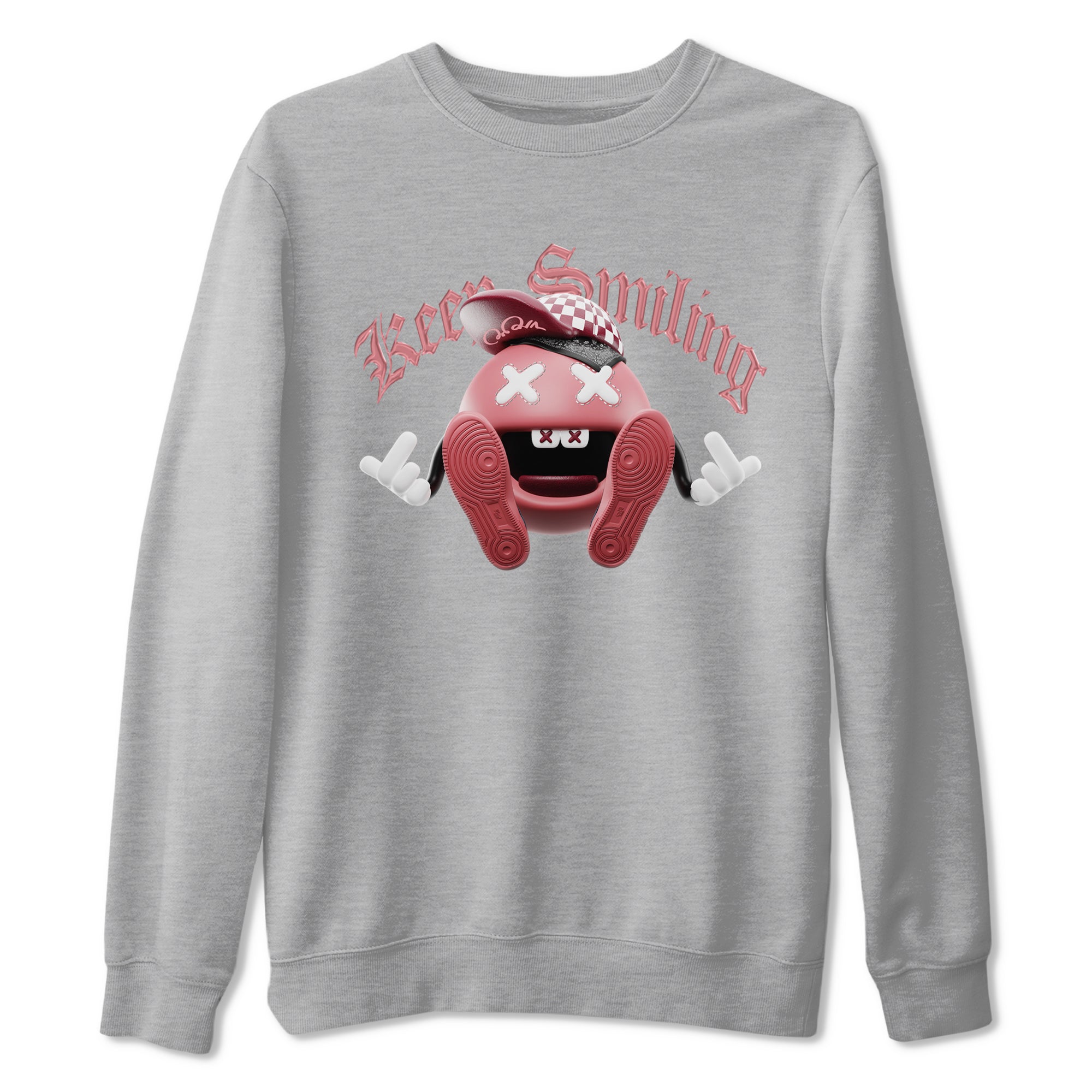 Dunk Valentines Day 2024 shirt to match jordans Keep Smiling sneaker tees Dunk Happy Valentines Day 2024 Drip Gear Zone Unisex Heather Grey 2 T-Shirt