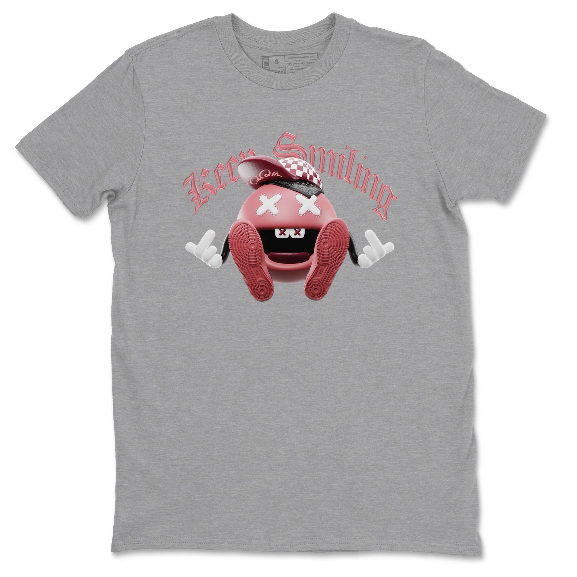 Dunk Valentines Day 2024 shirt to match jordans Keep Smiling sneaker tees Dunk Happy Valentines Day 2024 Drip Gear Zone Unisex Heather Grey 2 T-Shirt