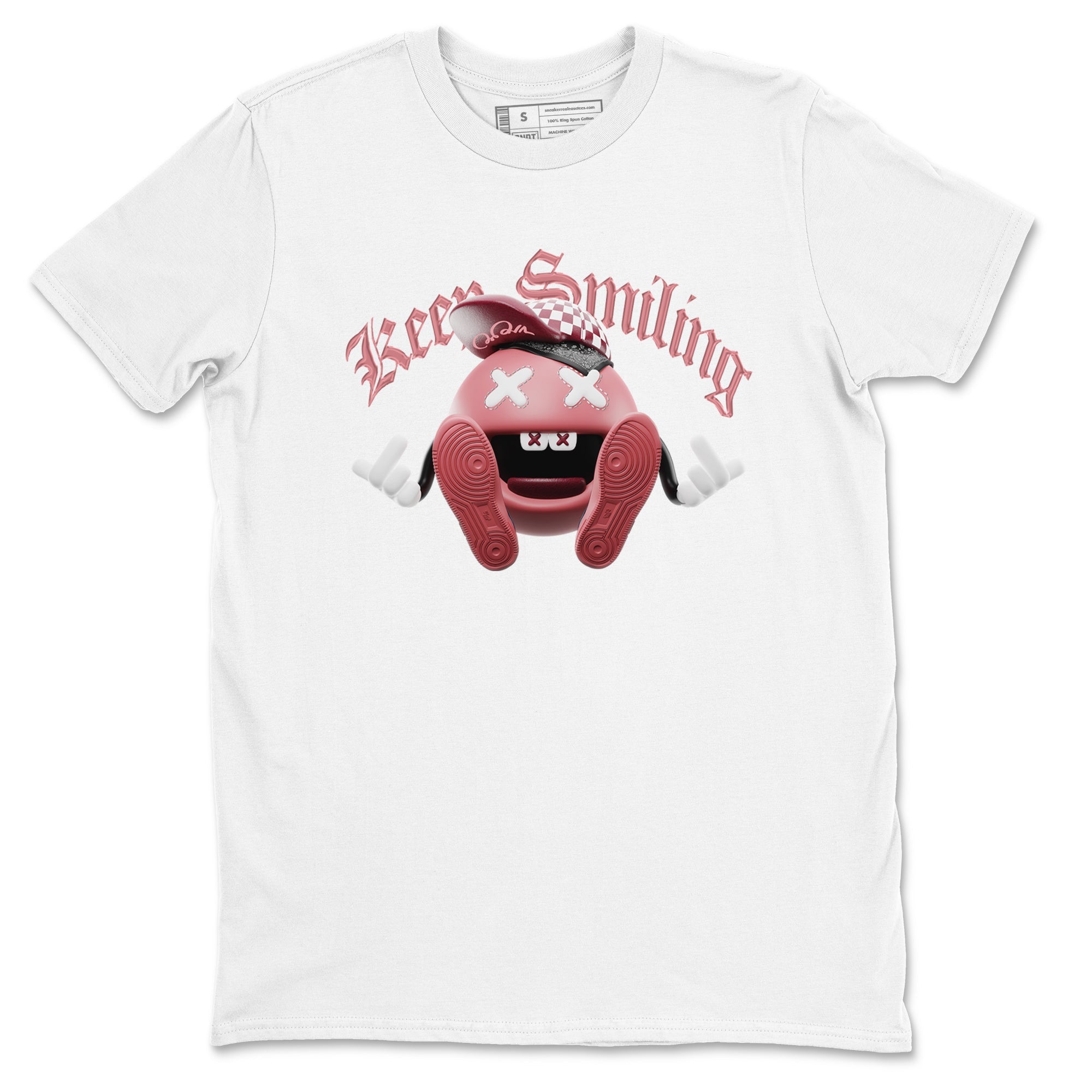 Dunk Valentines Day 2024 shirt to match jordans Keep Smiling sneaker tees Dunk Happy Valentines Day 2024 Drip Gear Zone Unisex White 2 T-Shirt