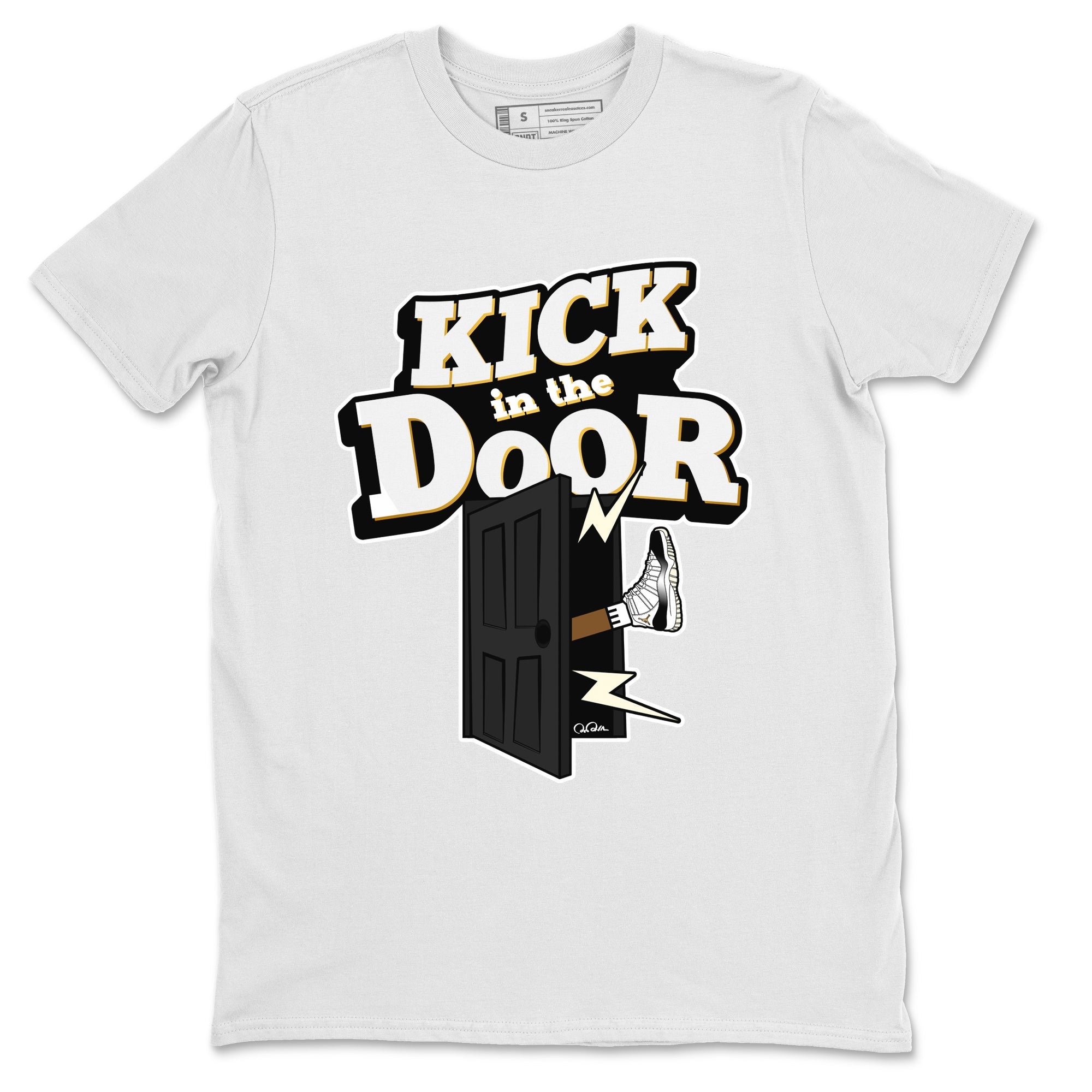 Air Jordan 11 Gratitude shirt to match jordans Kick In The Door sneaker tees AJ11 Gratitude Drip Gear Zone Unisex White 2 T-Shirt