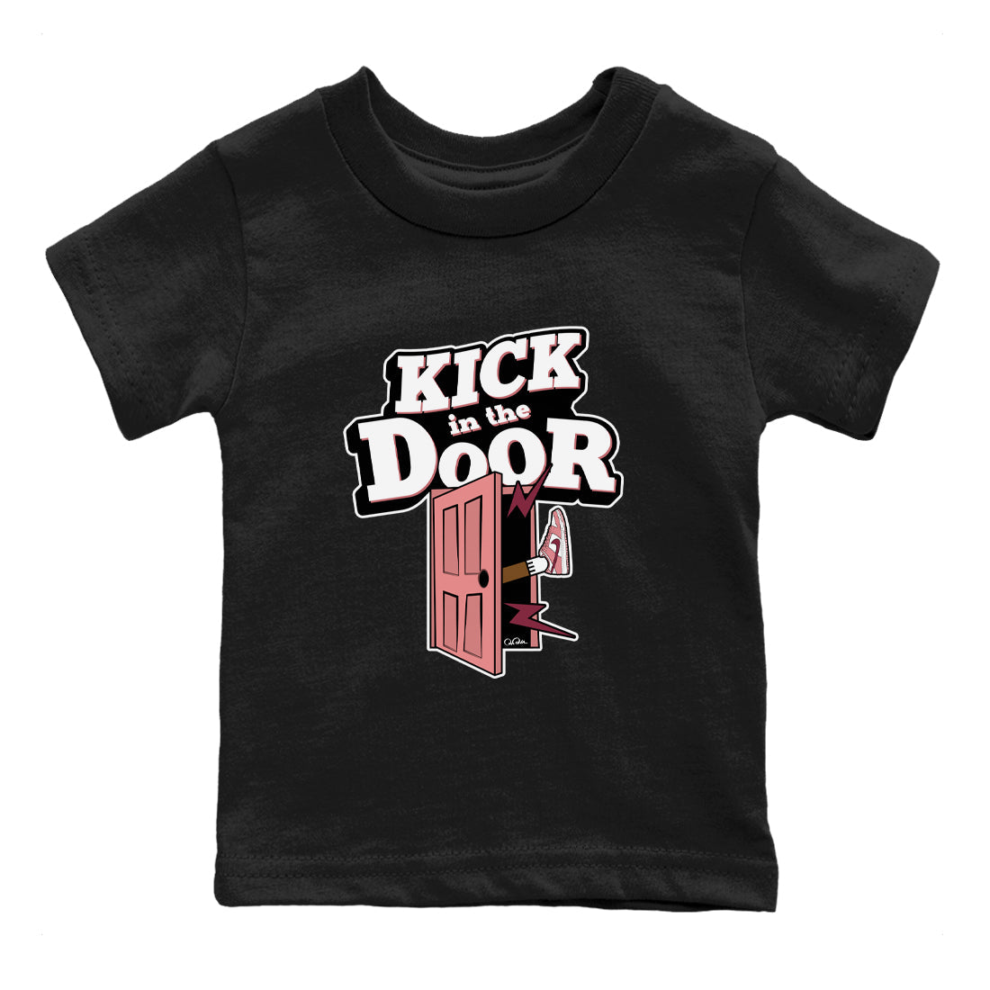 Dunk Valentines Day 2024 shirt to match jordans Kick In The Door sneaker tees Dunk Happy Valentines Day 2024 Drip Gear Zone Baby Toddler Black 2 T-Shirt