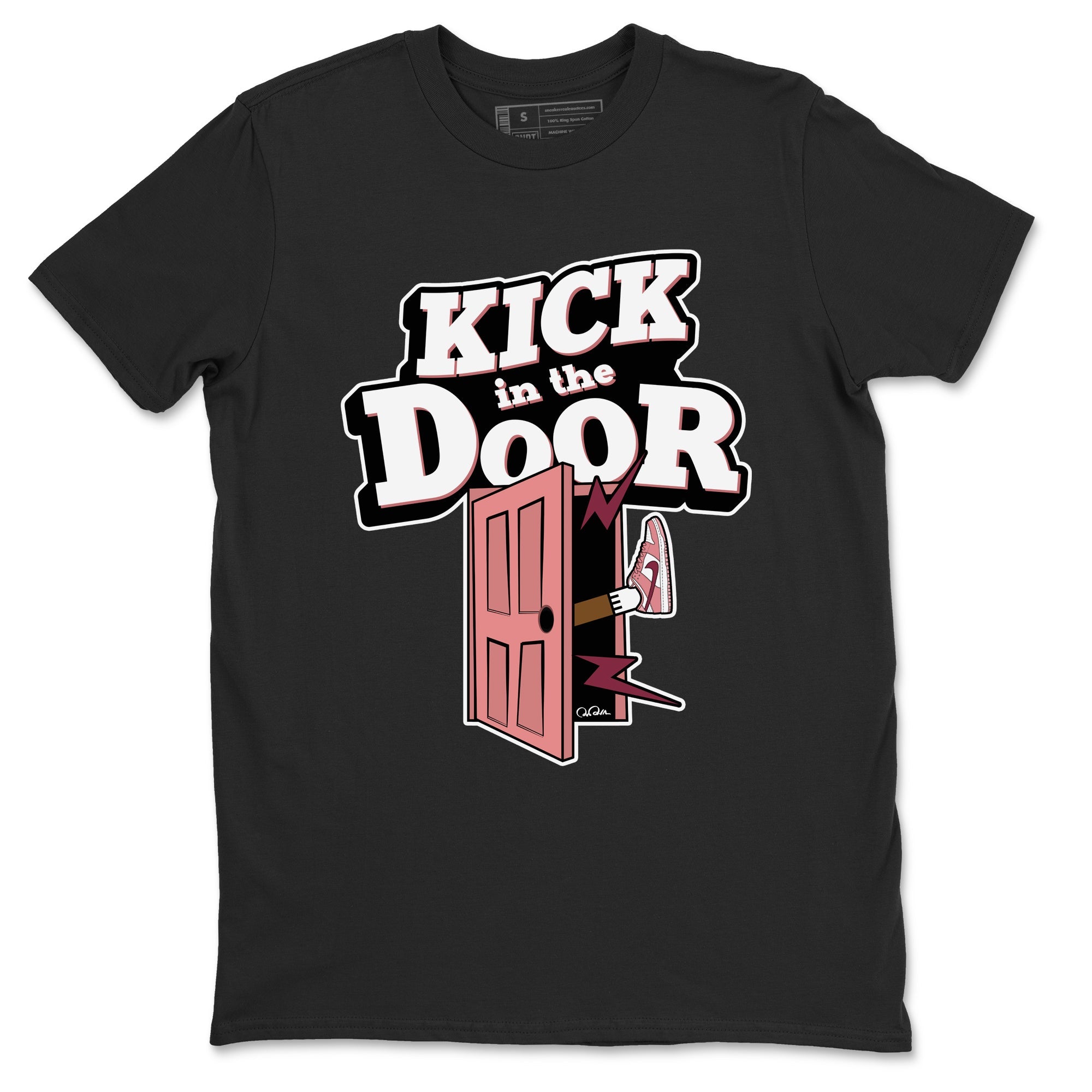 Dunk Valentines Day 2024 shirt to match jordans Kick In The Door sneaker tees Dunk Happy Valentines Day 2024 Drip Gear Zone Unisex Black 2 T-Shirt