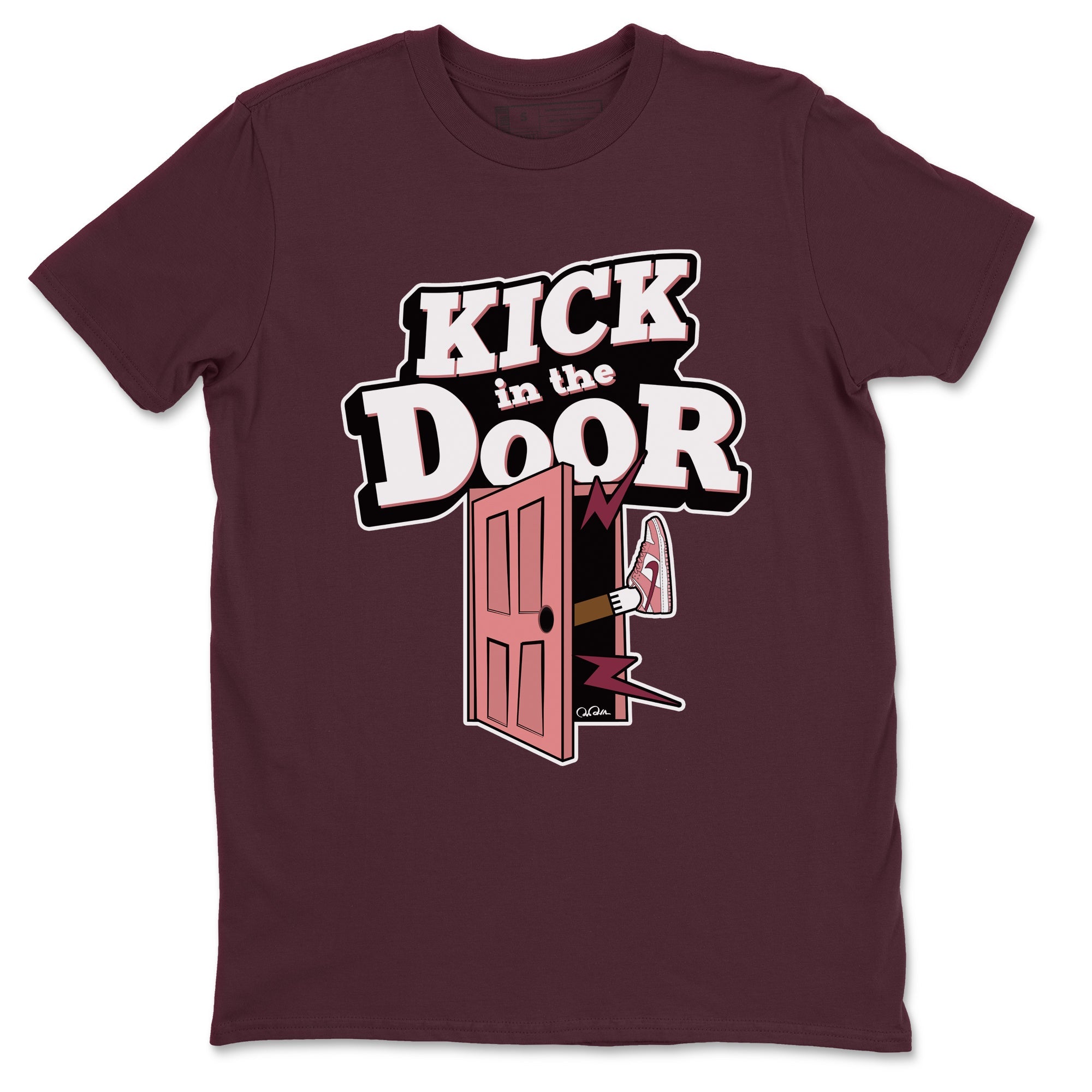 Dunk Valentines Day 2024 shirt to match jordans Kick In The Door sneaker tees Dunk Happy Valentines Day 2024 Drip Gear Zone Unisex Maroon 2 T-Shirt