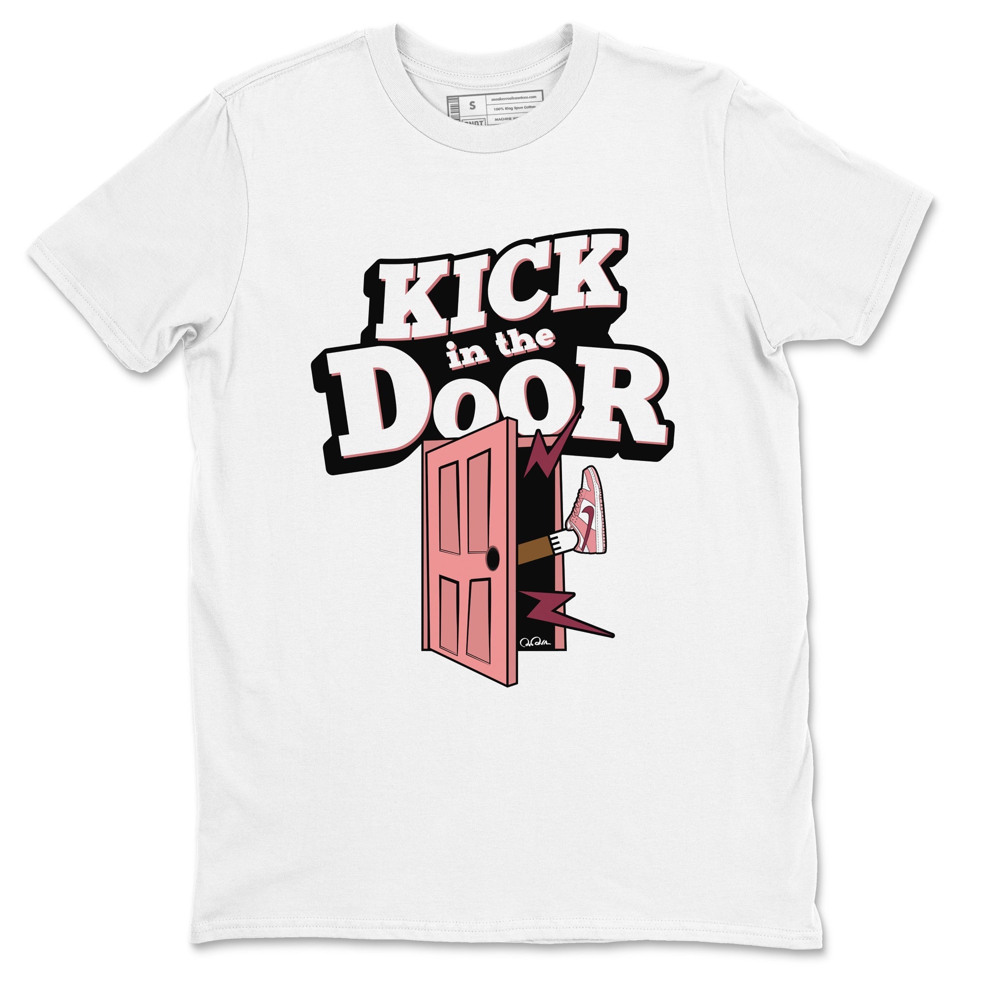 Dunk Valentines Day 2024 shirt to match jordans Kick In The Door sneaker tees Dunk Happy Valentines Day 2024 Drip Gear Zone Unisex White 2 T-Shirt