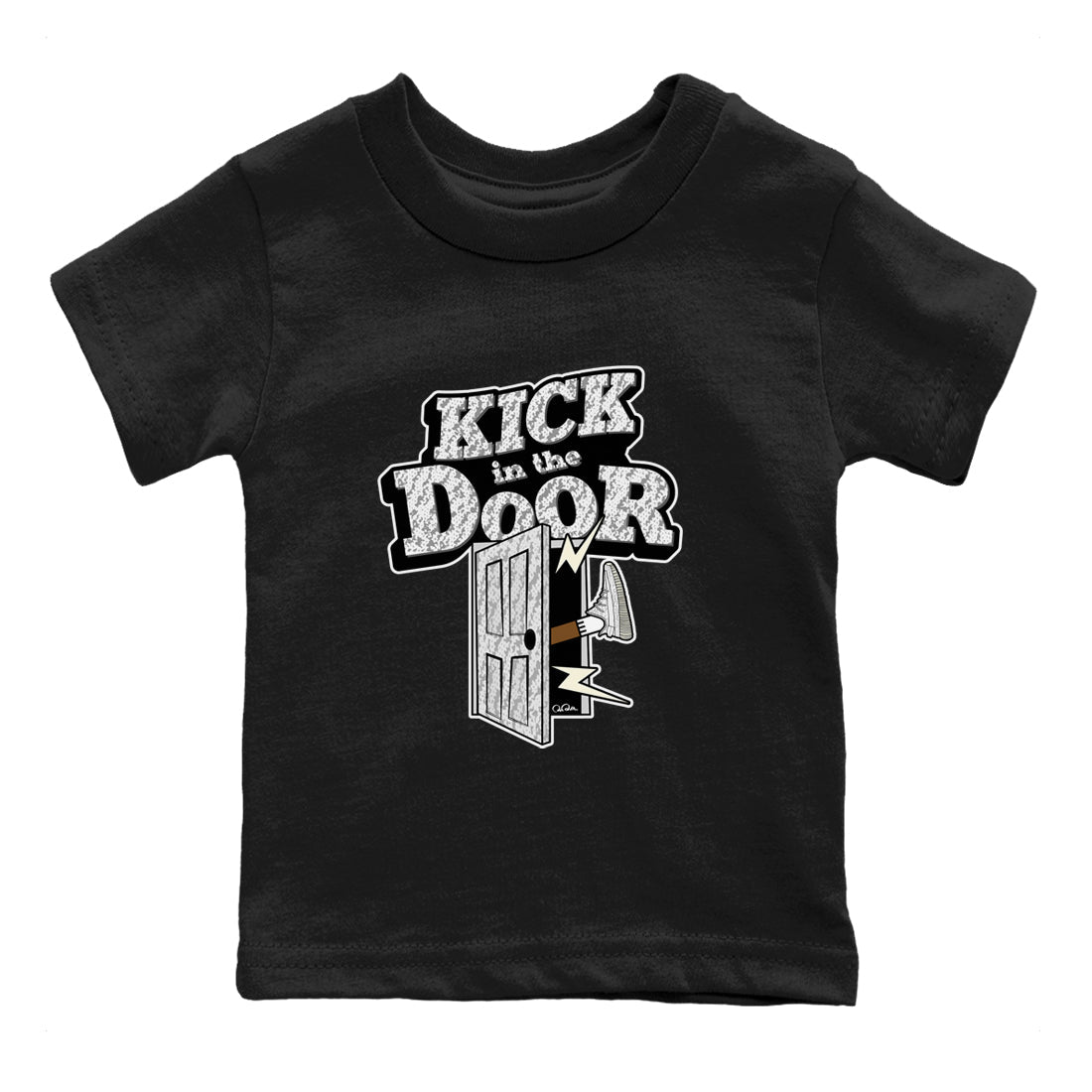 Yeezy 350 Static shirt to match jordans Kick In The Door sneaker tees Adidas Yeezy 350 Static Drip Gear Zone Baby Toddler Black 2 T-Shirt