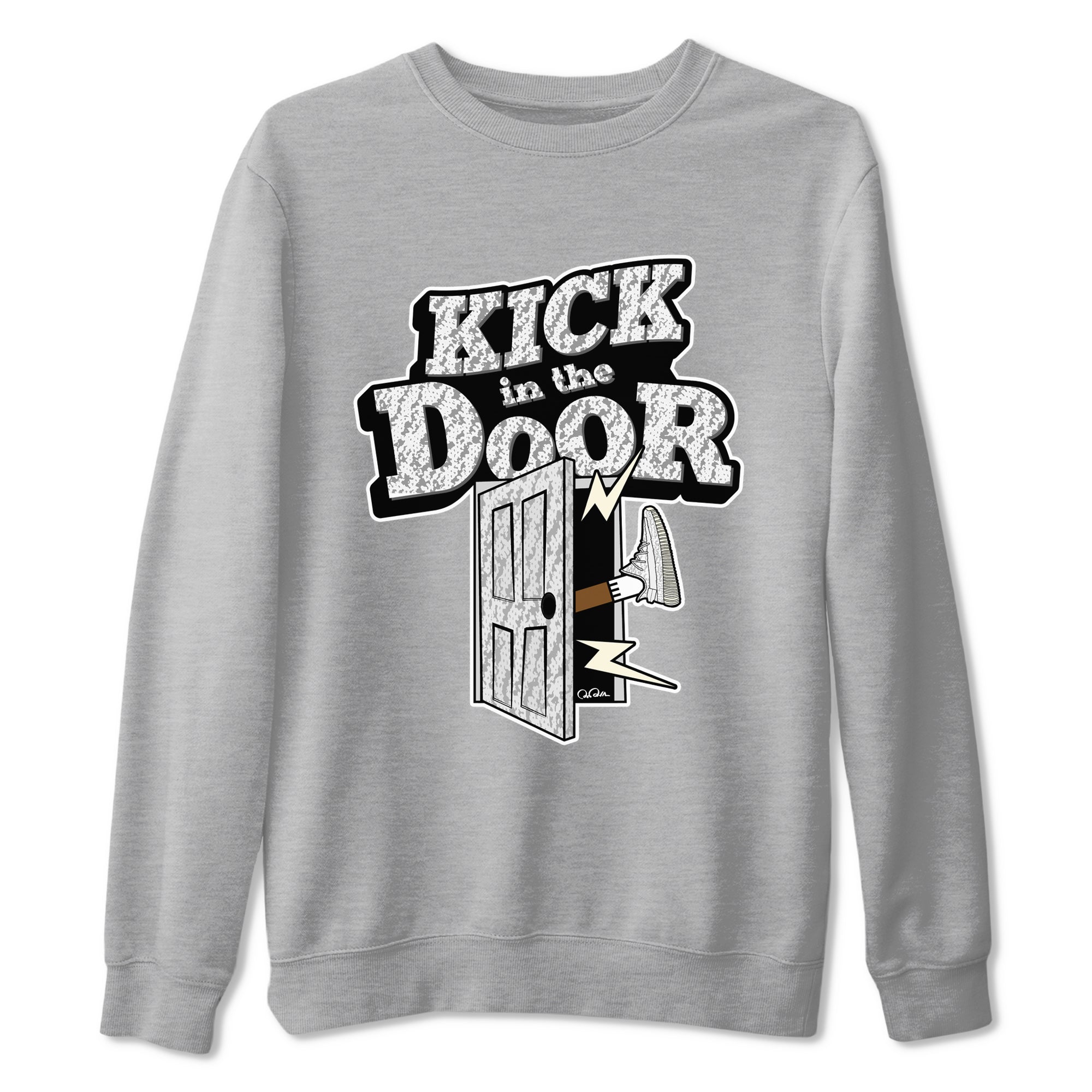 Yeezy 350 Static shirt to match jordans Kick In The Door sneaker tees Adidas Yeezy 350 Static Drip Gear Zone Unisex Heather Grey 2 T-Shirt