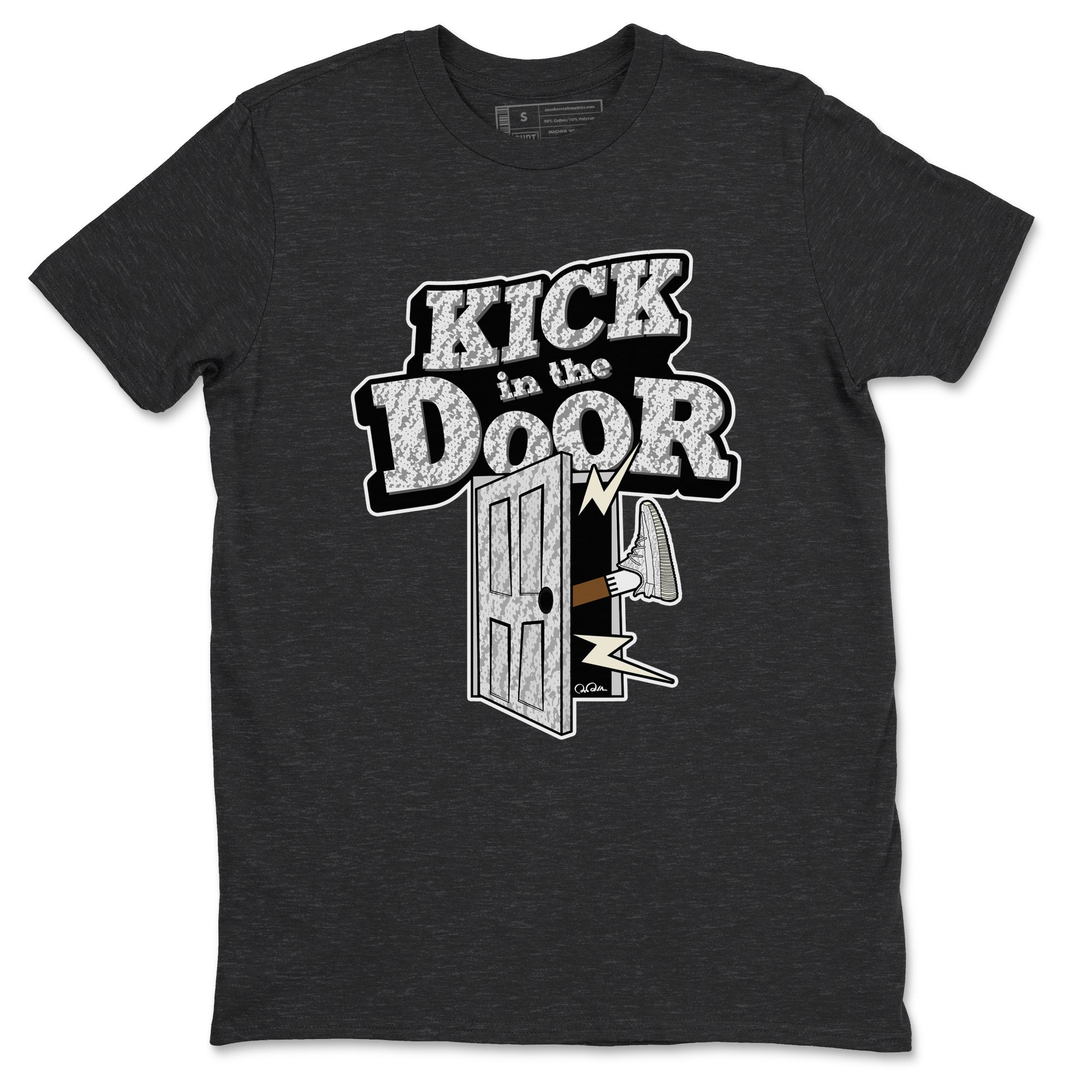 Yeezy 350 Static shirt to match jordans Kick In The Door sneaker tees Adidas Yeezy 350 Static Drip Gear Zone Unisex Charcoal Heather 2 T-Shirt