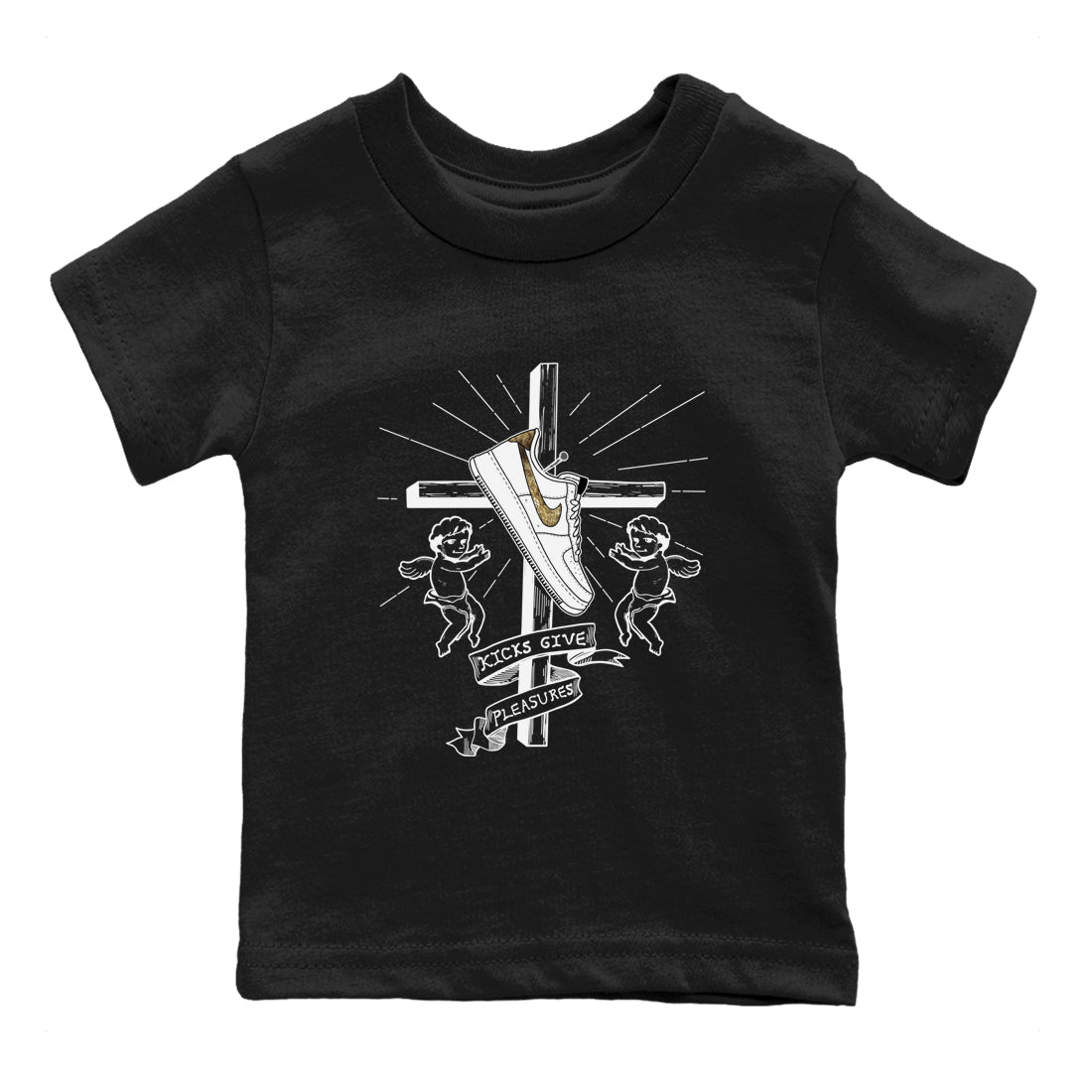 Air Force 1 Ivory Snake shirt to match jordans Kicks Give Pleasures sneaker tees Air Force 1 Ivory Snake Drip Gear Zone baby toddler Black 2 cotton Shirt