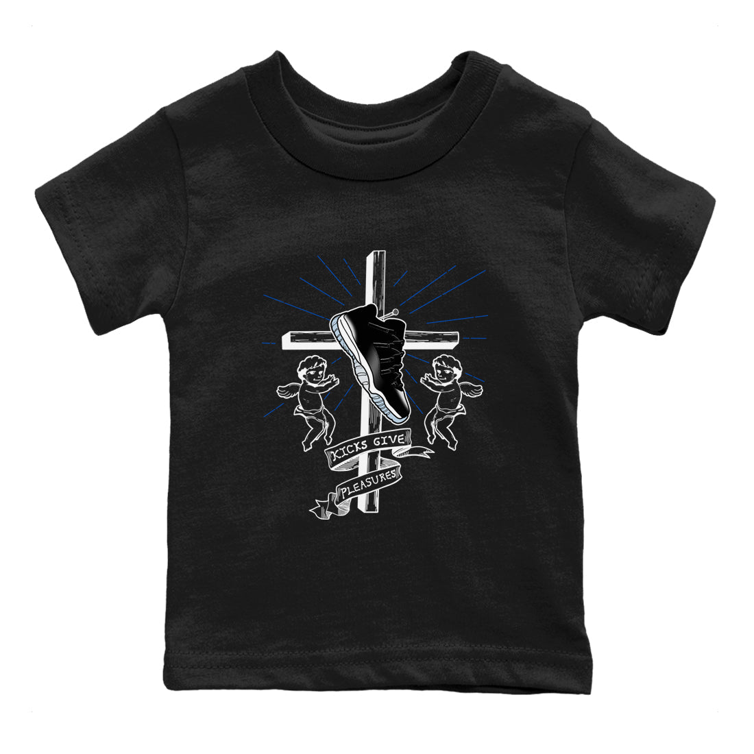11s Space shirt to match jordans Kicks Give Pleasures sneaker tees Air Jordan 11 Space Drip Gear Zone baby toddler Black 2 cotton Shirt