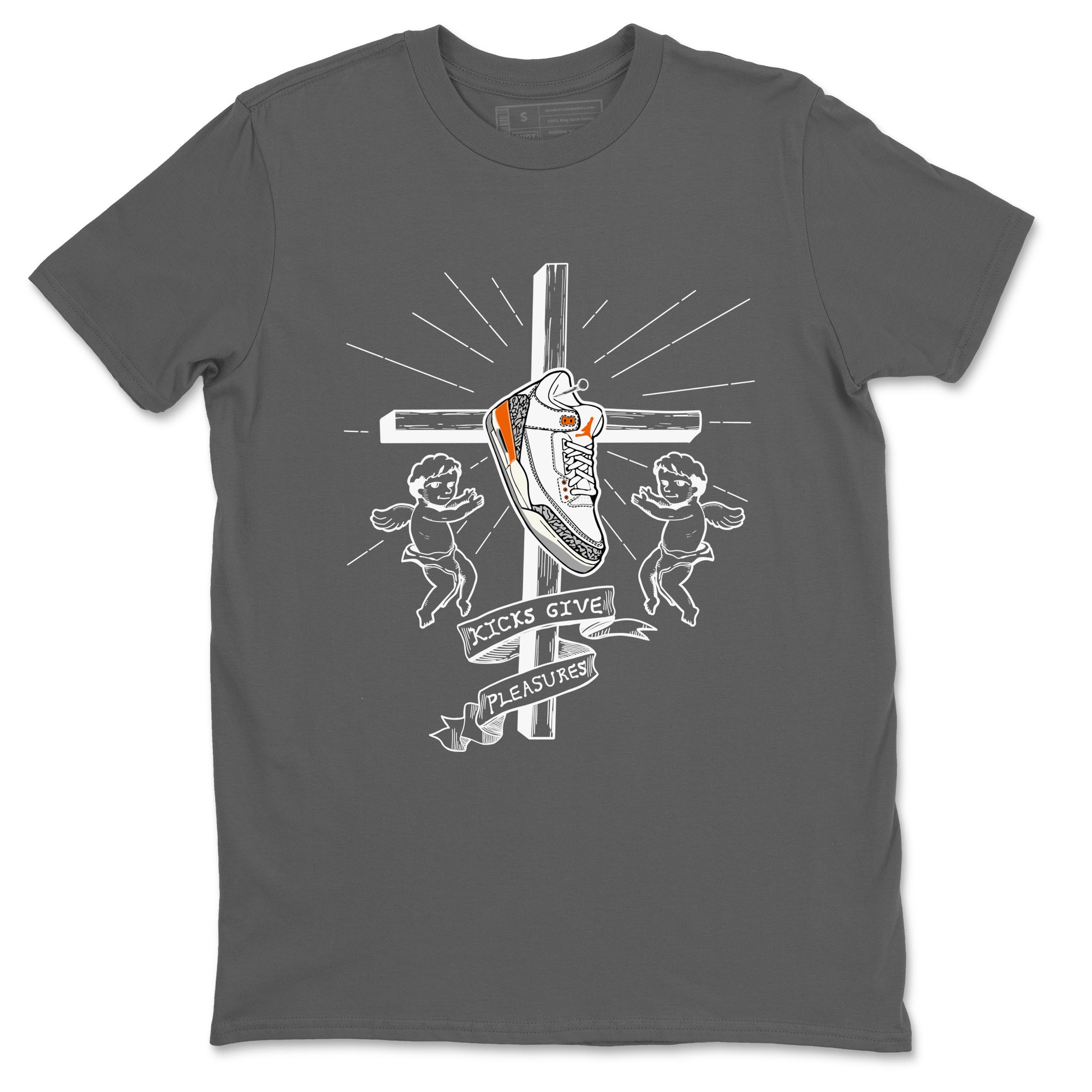 AJ3 Georgia Peach shirt to match jordans Kicks Give Pleasures sneaker tees Air Jordan 3 Georgia Peach Drip Gear Zone unisex cotton Cool Grey 2 crew neck shirt