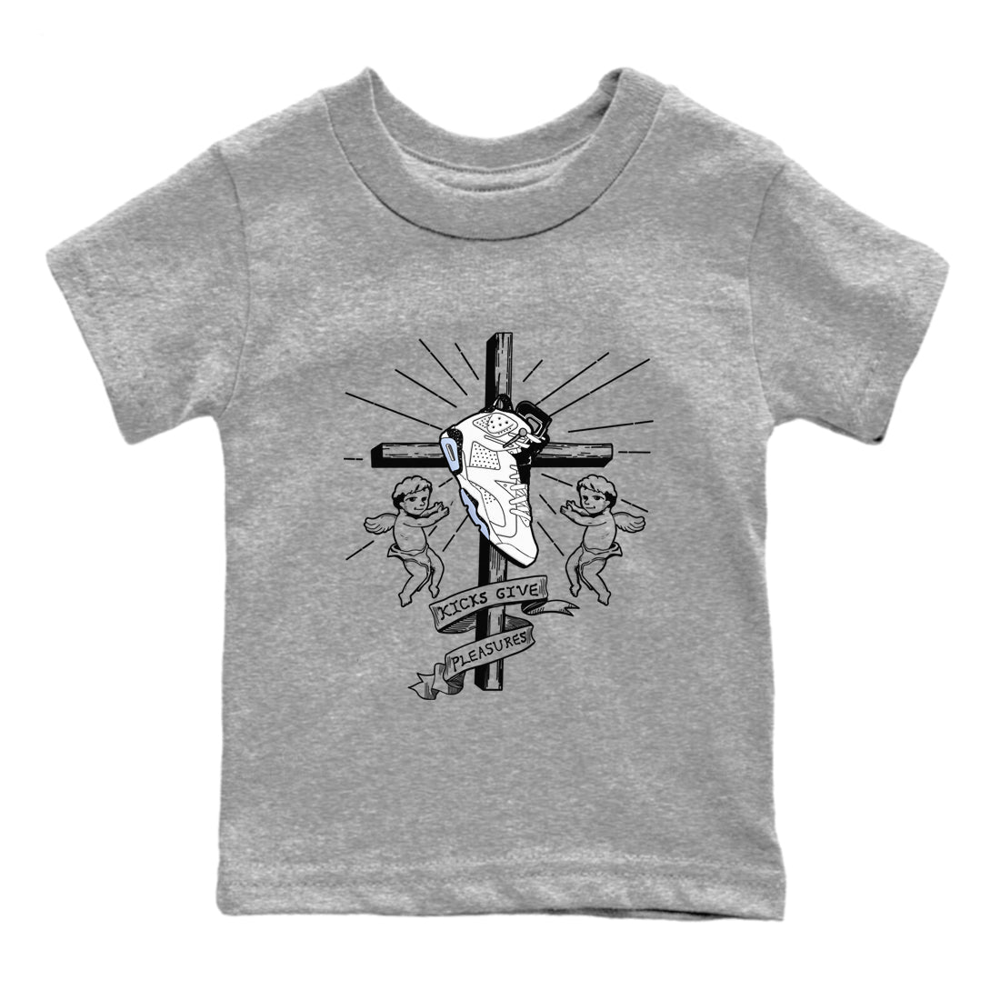 6s Reverse Cookies shirt to match jordans Kicks Give Pleasures sneaker tees Air Jordan 6 Reverse Cookies SNRT sneaker release tees baby toddler Heather Grey 2 cotton Shirt