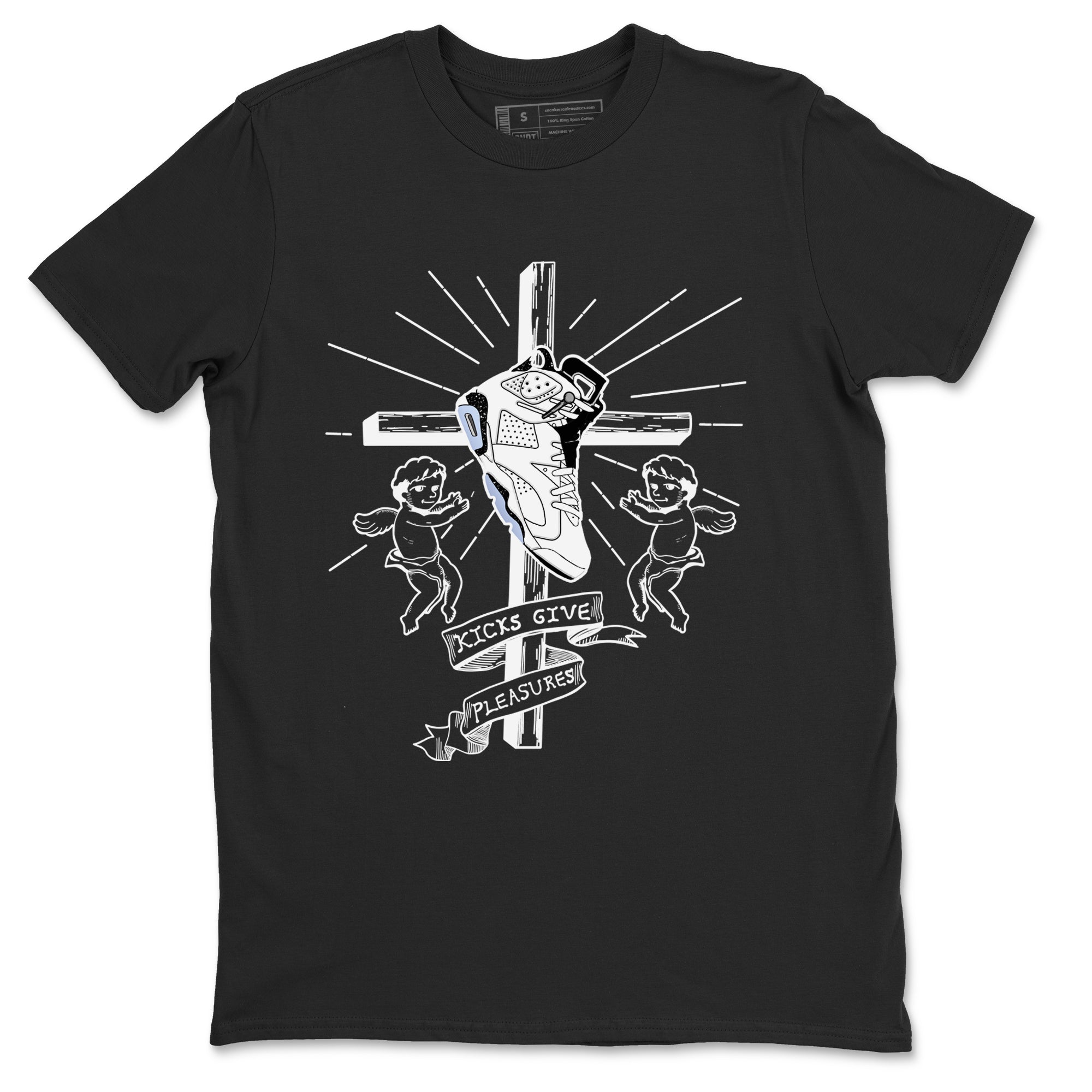 6s Reverse Cookies shirt to match jordans Kicks Give Pleasures sneaker tees Air Jordan 6 Reverse Cookies SNRT Sneaker Release Tees unisex cotton Black 2 crew neck shirt