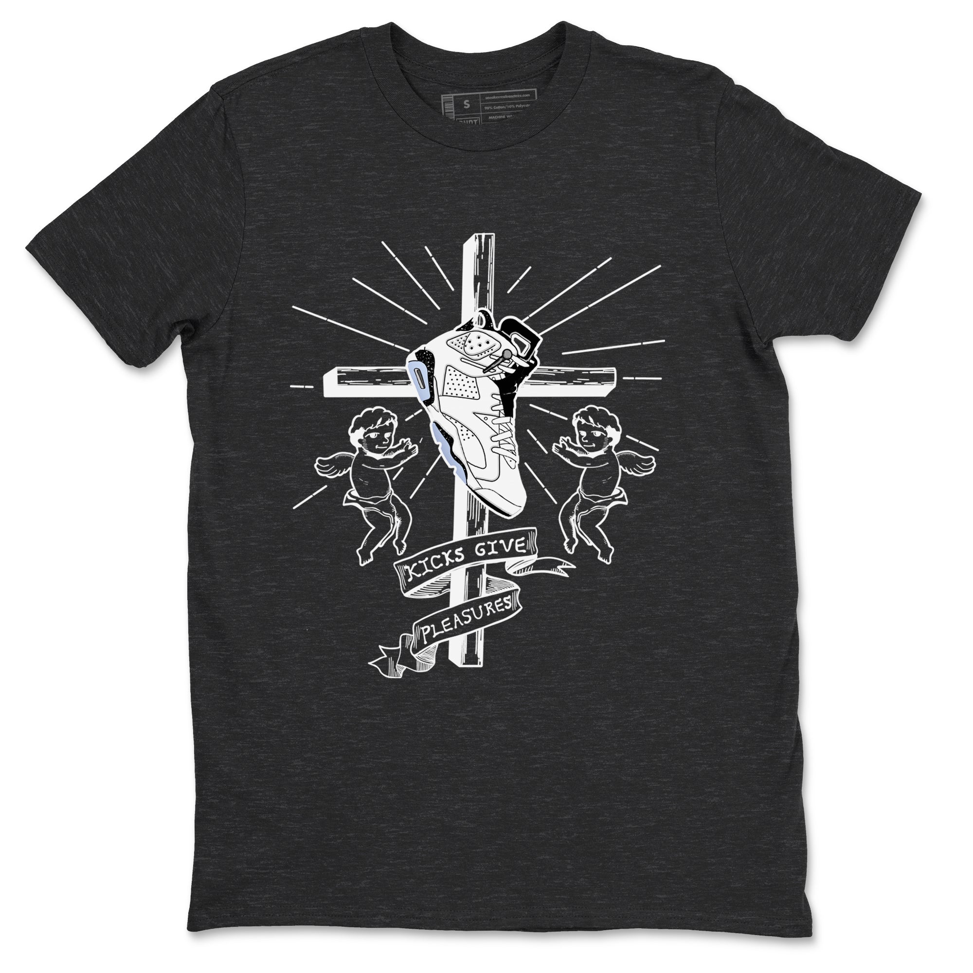 6s White Black shirt to match jordans Kicks Give Pleasures sneaker tees Air Jordan 6 White Black SNRT Sneaker Release Tees unisex cotton Charcoal Heather 2 crew neck shirt