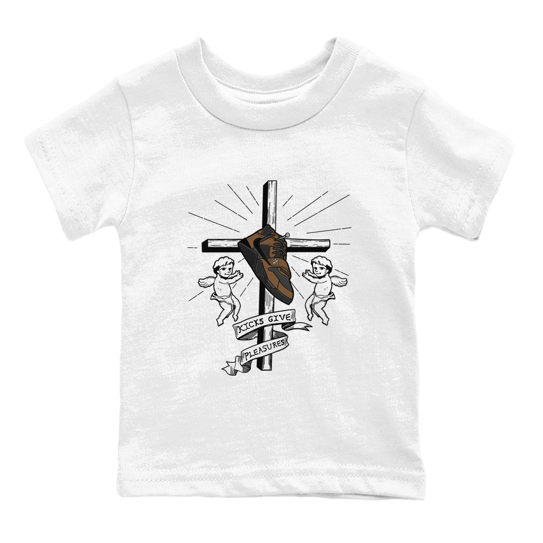 Jordan Jumpman Jack TR Travis Scott Dark Mocha shirts to match jordans Kicks Give Pleasures sneaker match tees Jordan Jumpman Jack Travis Scott Dark Mocha match shoes to clothes Drip Gear Zone Youth Baby White 2 tee