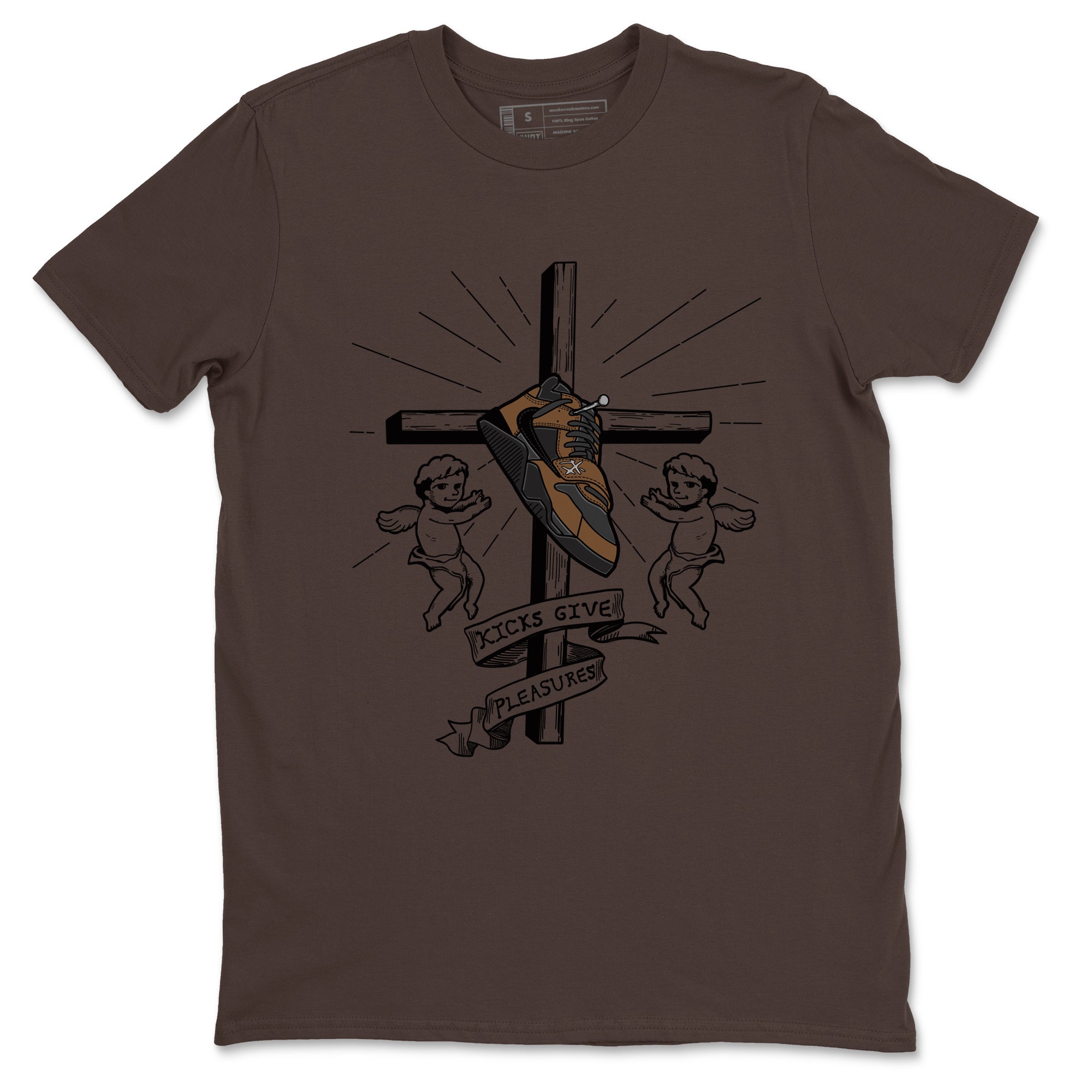 Jordan Jumpman Jack TR Travis Scott Dark Mocha shirts to match jordans Kicks Give Pleasures sneaker match tees Jordan Jumpman Jack Travis Scott Dark Mocha match shoes to clothes Drip Gear Zone unisex cotton Dark Chocolate 2 shirts