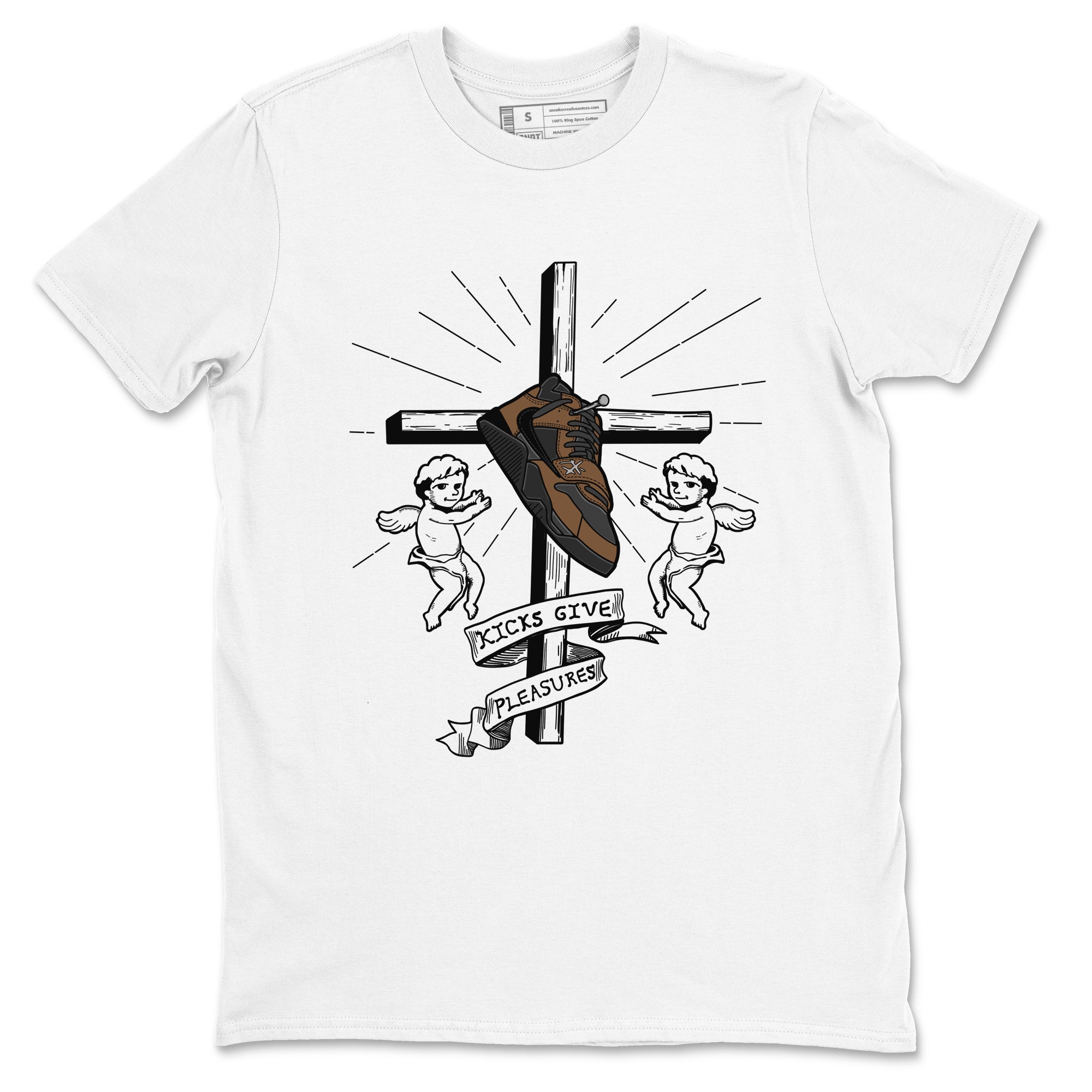 Jordan Jumpman Jack TR Travis Scott Dark Mocha shirts to match jordans Kicks Give Pleasures sneaker match tees Jordan Jumpman Jack Travis Scott Dark Mocha match shoes to clothes Drip Gear Zone unisex cotton White 2 shirts