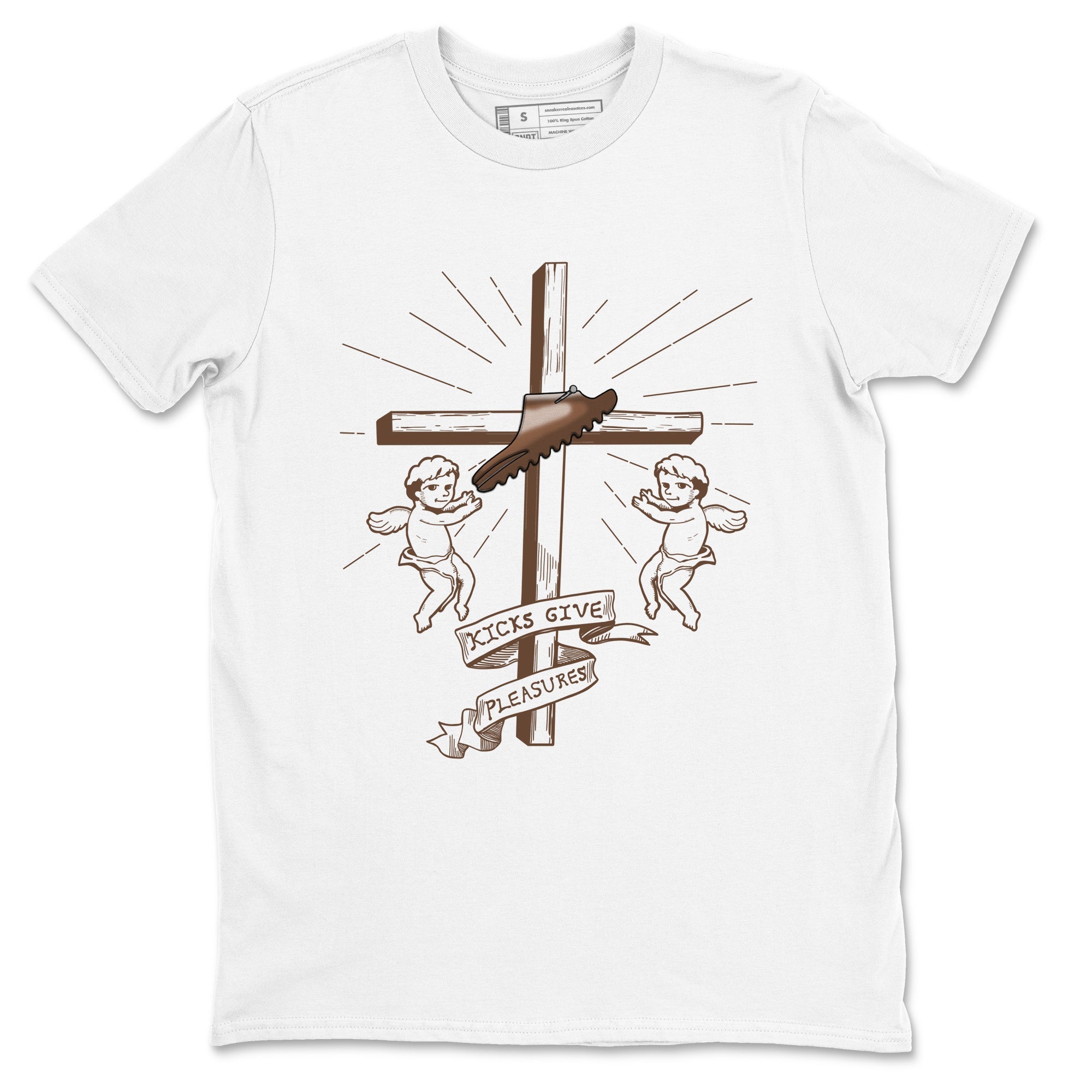 Yeezy Slide Flax shirts to match jordans Kicks Give You Pleasures sneaker match tees Yeezy Slide Flax Drip Gear Zone streetwear brand White 2 unisex cotton tee