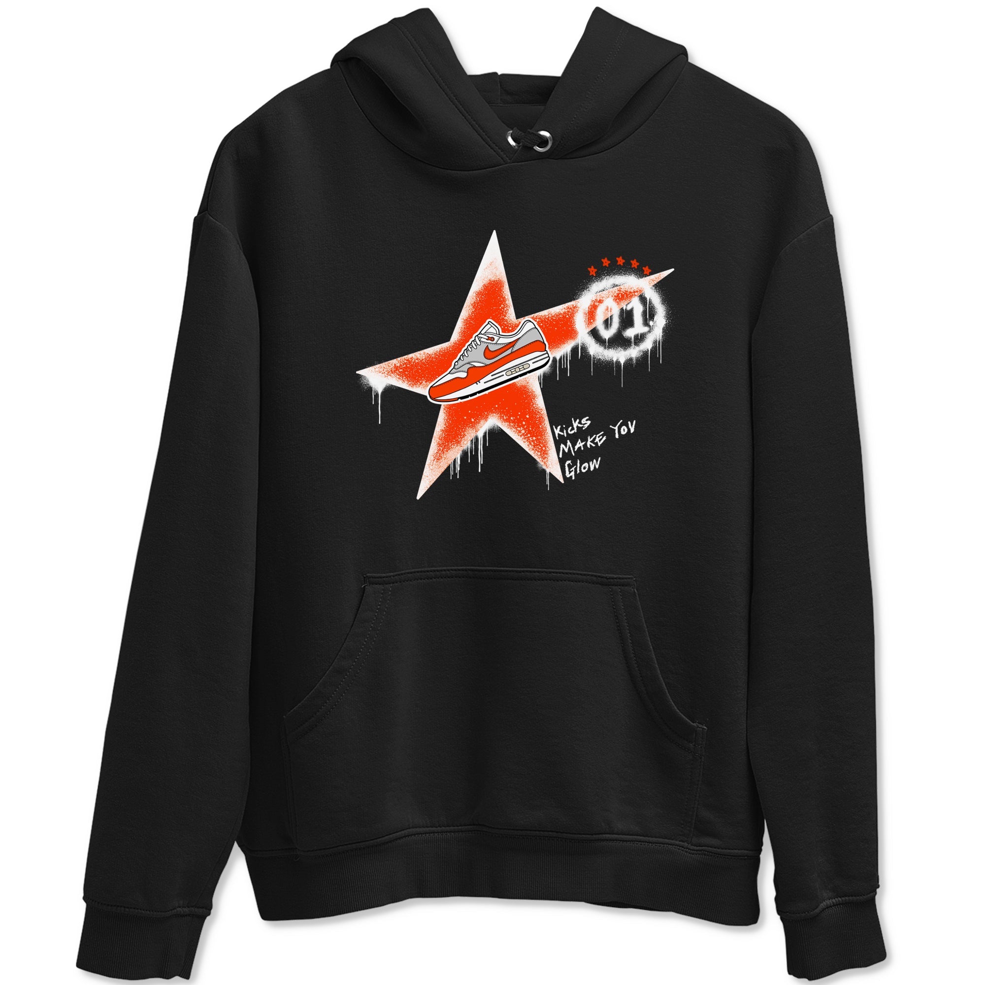 Air Max 1 OG '86 'Summit White and Cosmic Clay shirts to match jordans Kicks Make You Glow sneaker match tees Air Max 1 Cosmic Clay match shoes to clothes Drip Gear Zone unisex cotton Black 2 shirts