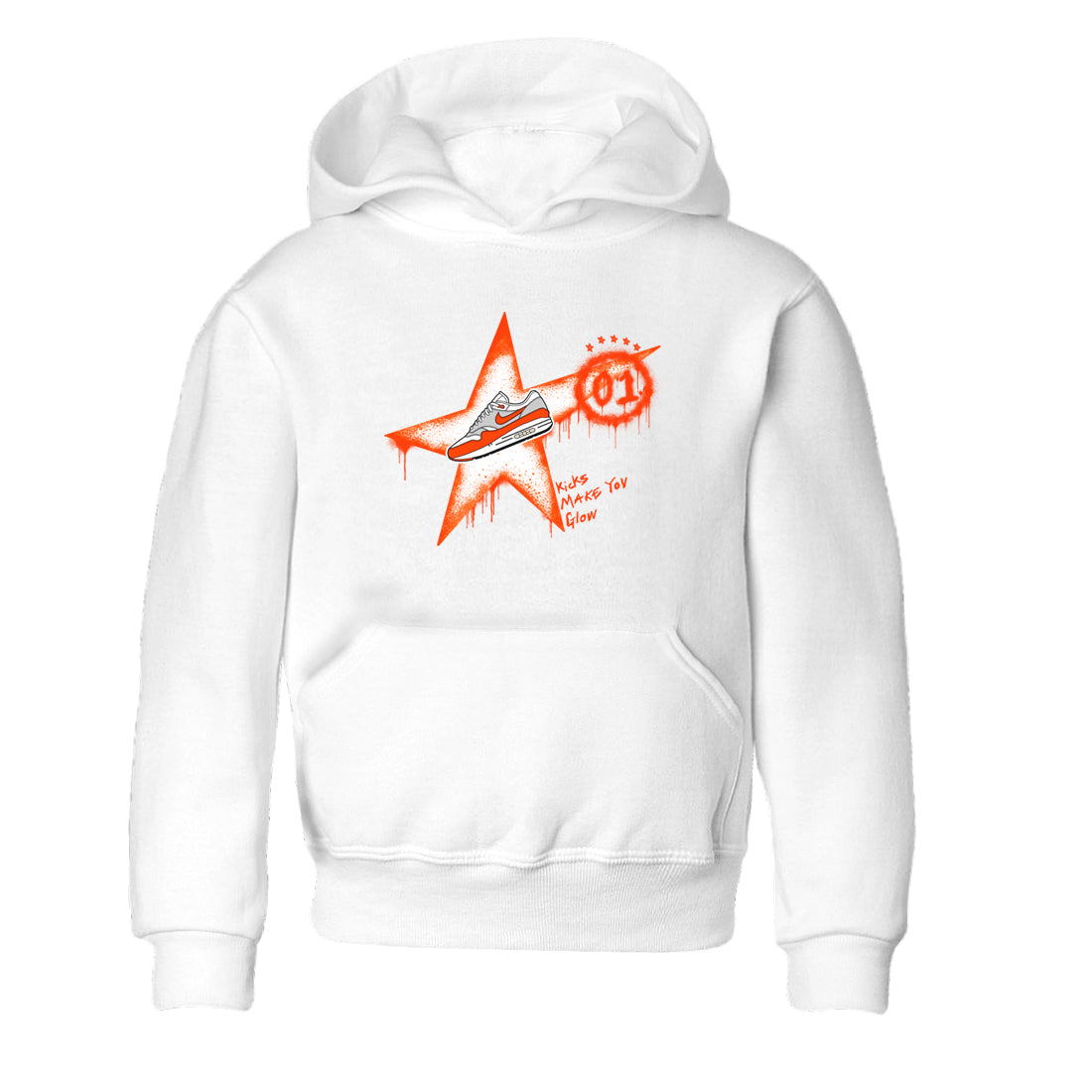 Air Max 1 OG '86 'Summit White and Cosmic Clay shirts to match jordans Kicks Make You Glow sneaker match tees Air Max 1 Cosmic Clay match shoes to clothes Drip Gear Zone Youth Baby White 2 tee